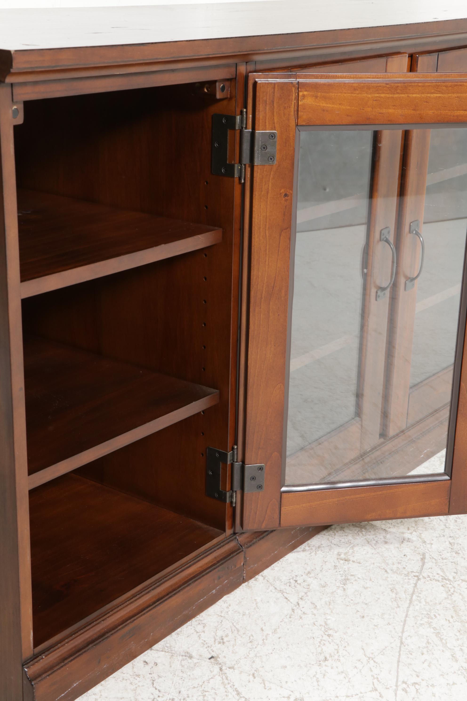 Pottery Barn "Printer's Modular Collection" 5-Piece Media Center in Chestnut