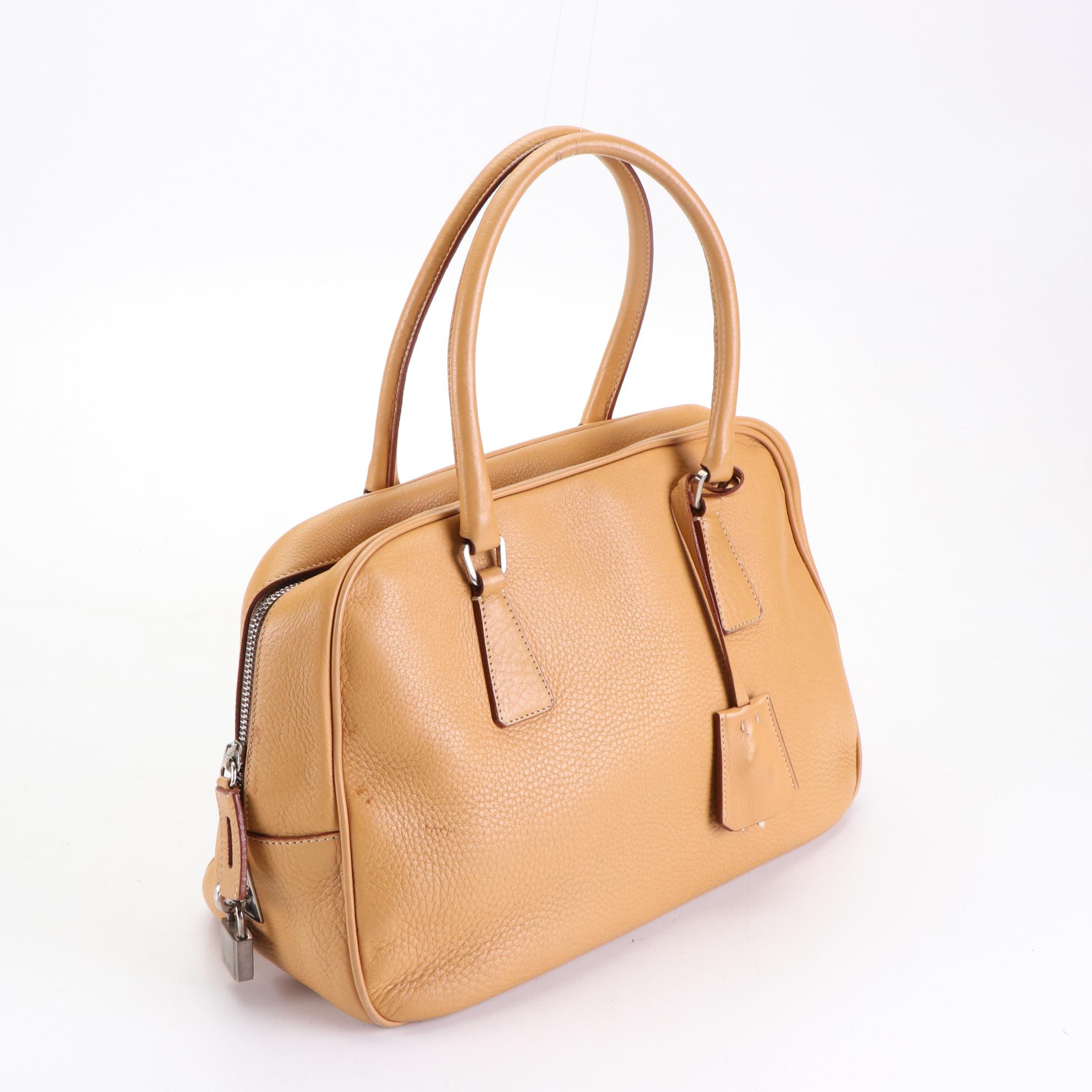 Prada Grained Leather Handbag