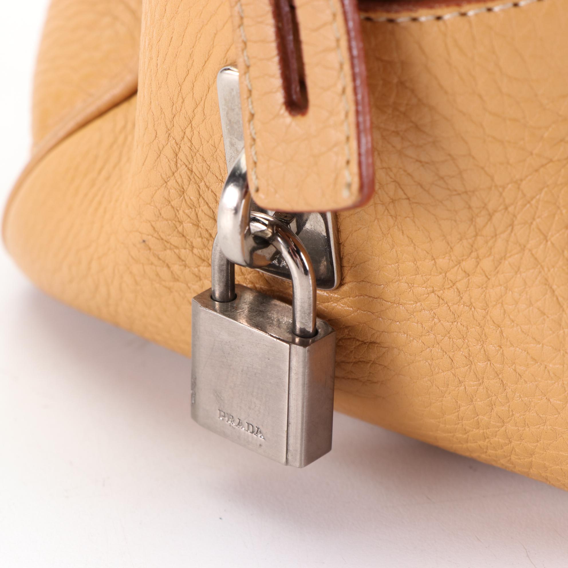 Prada Grained Leather Handbag