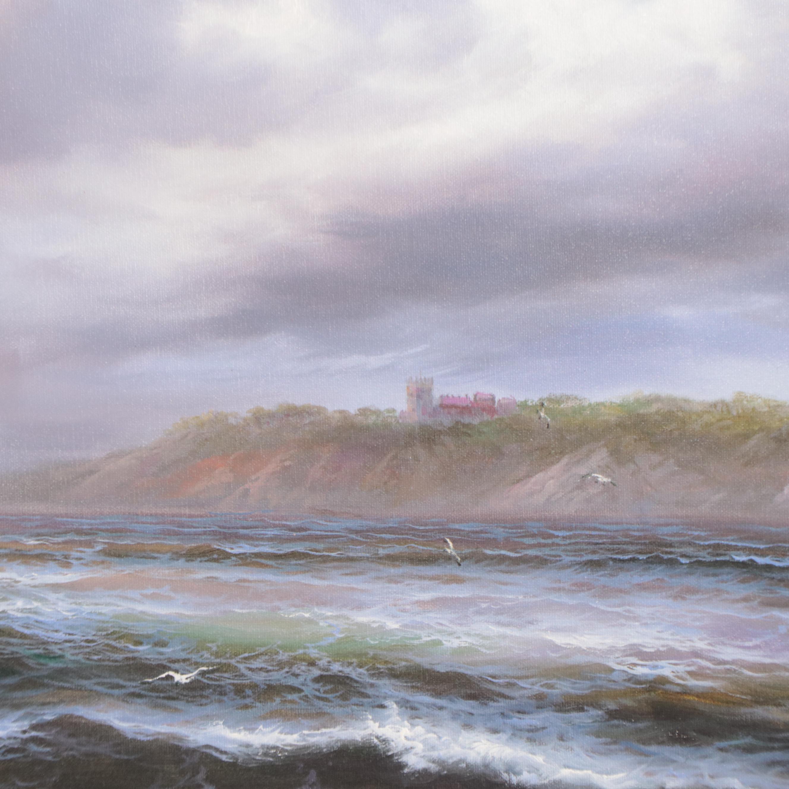 June Nelson Nautical Oil Painting