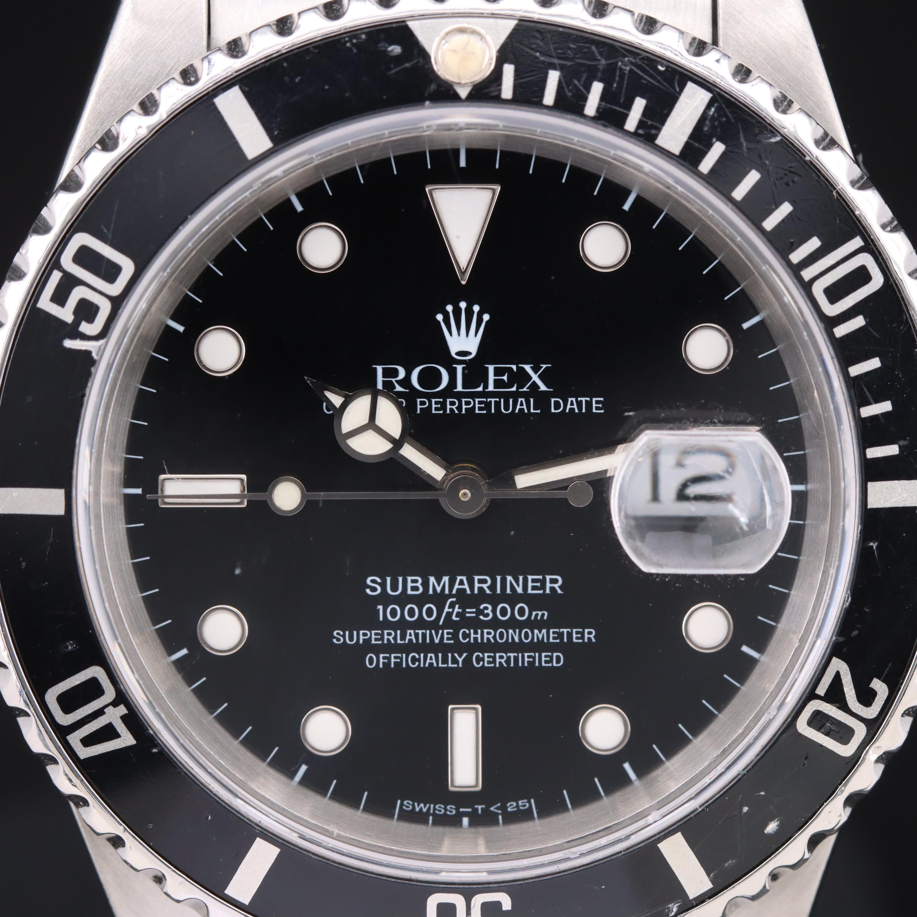 1989 Rolex Oyster Perpetual Date Submariner Watch