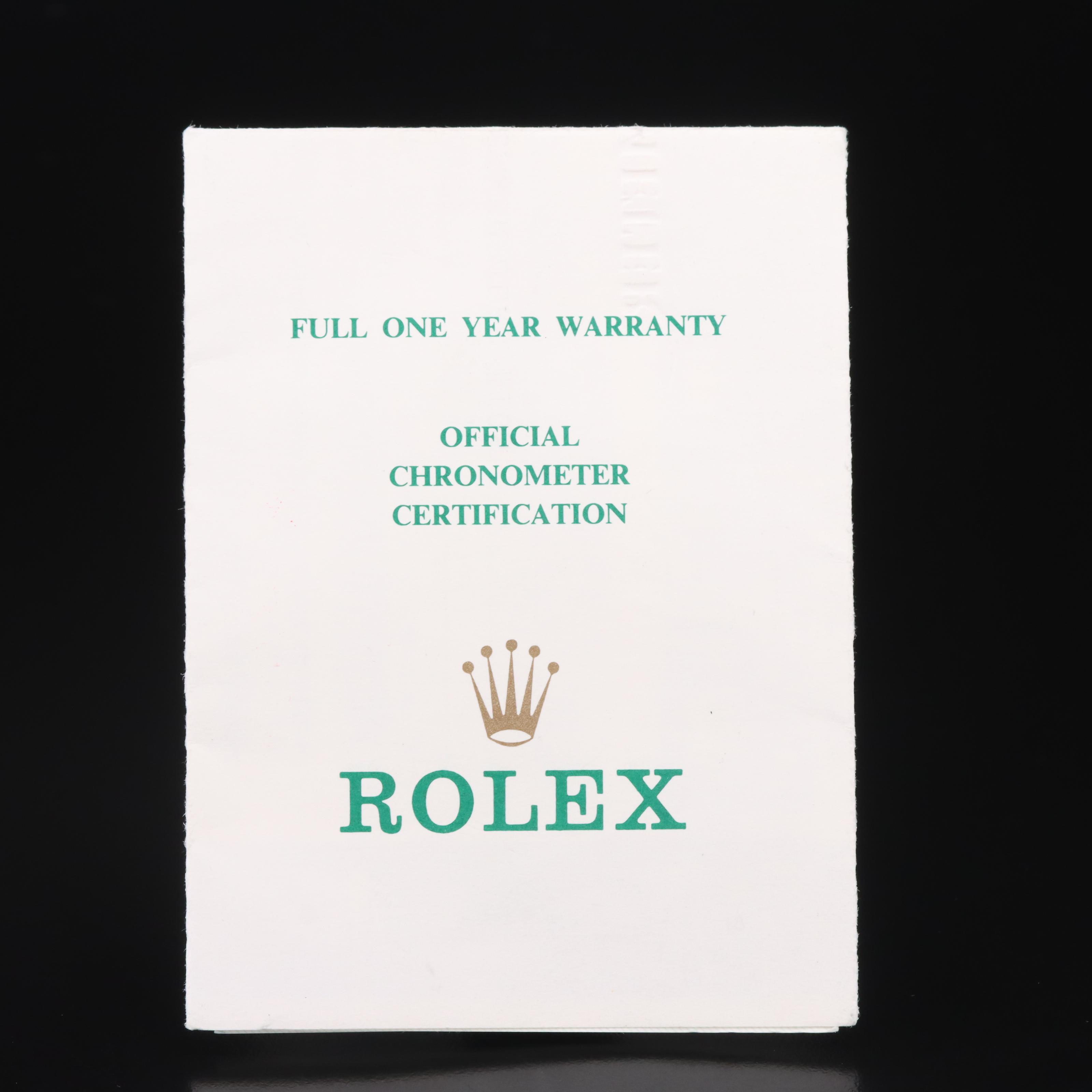 1989 Rolex Oyster Perpetual Date Submariner Watch