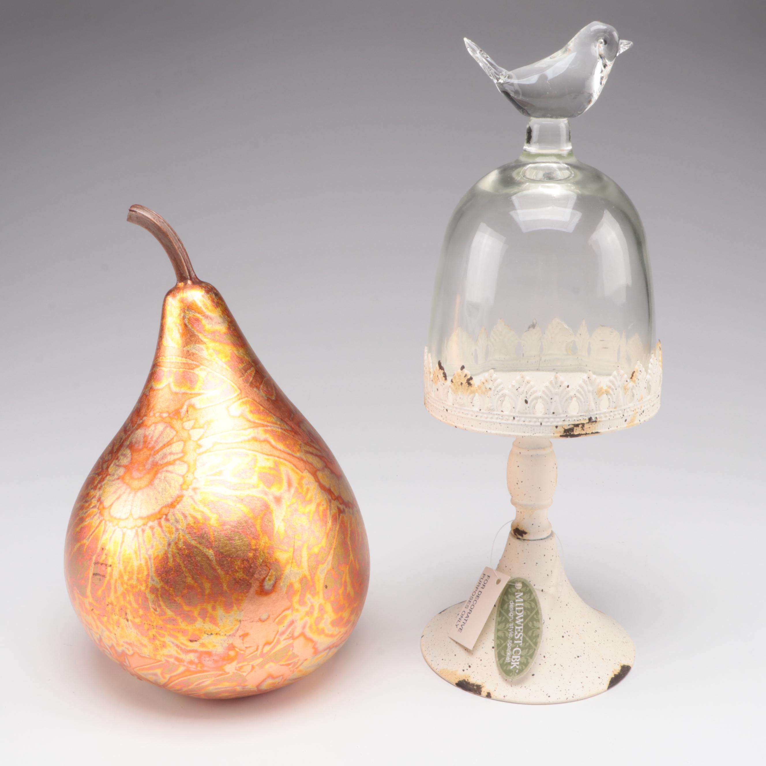 Framed Floral Chromolithographs with Other Home Décor