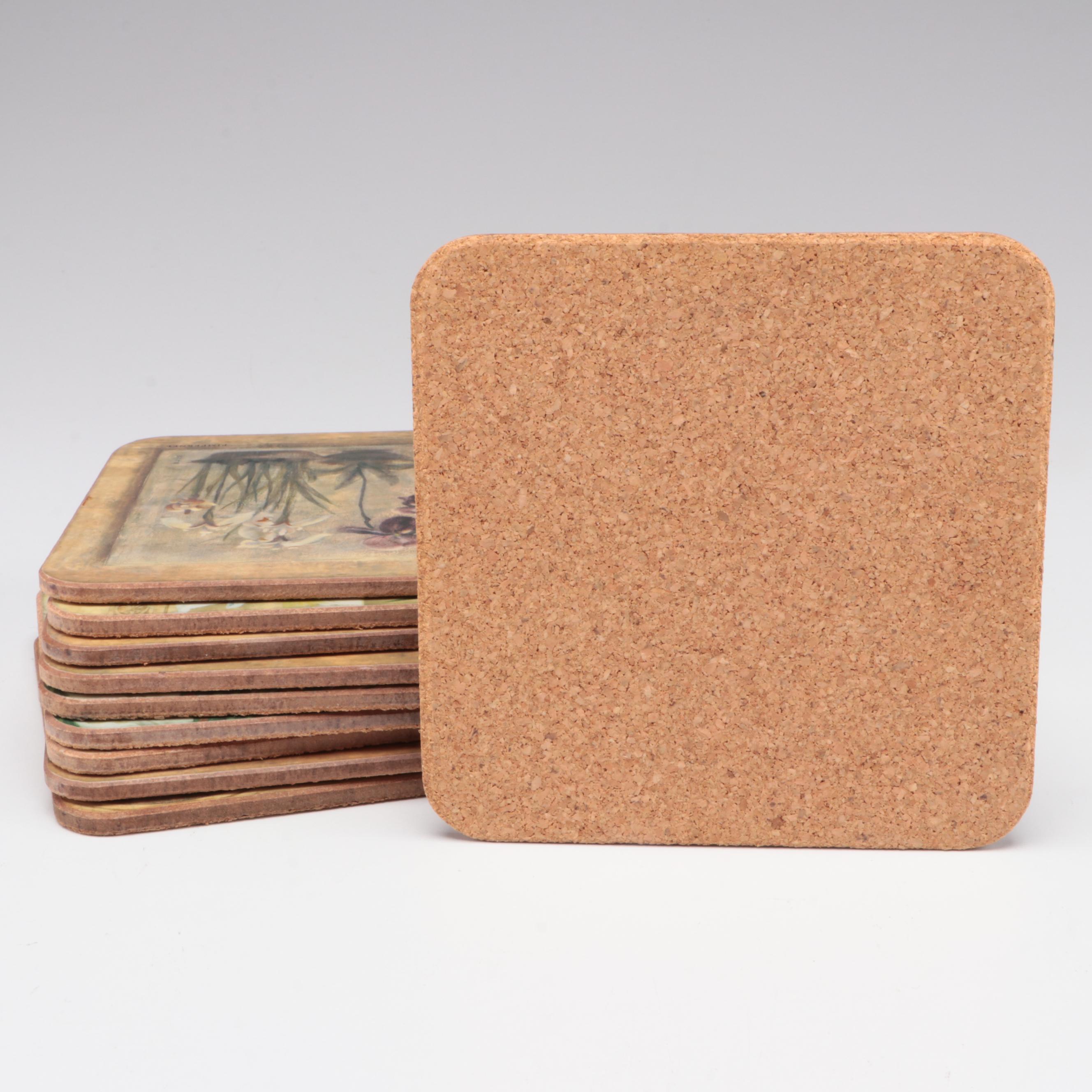 Framed Floral Chromolithographs with Other Home Décor