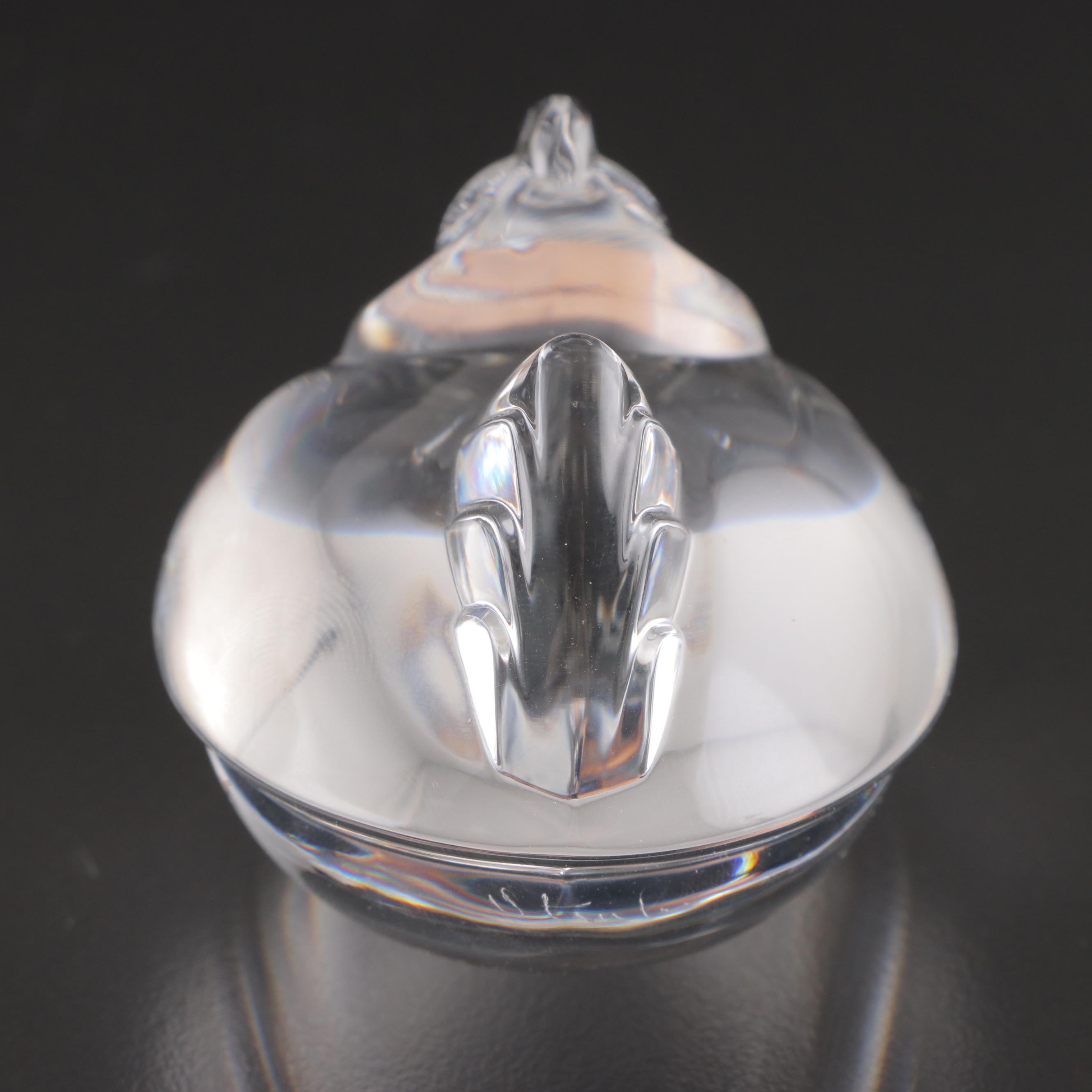 Steuben Art Glass Hand Coolers and Animals Figurines