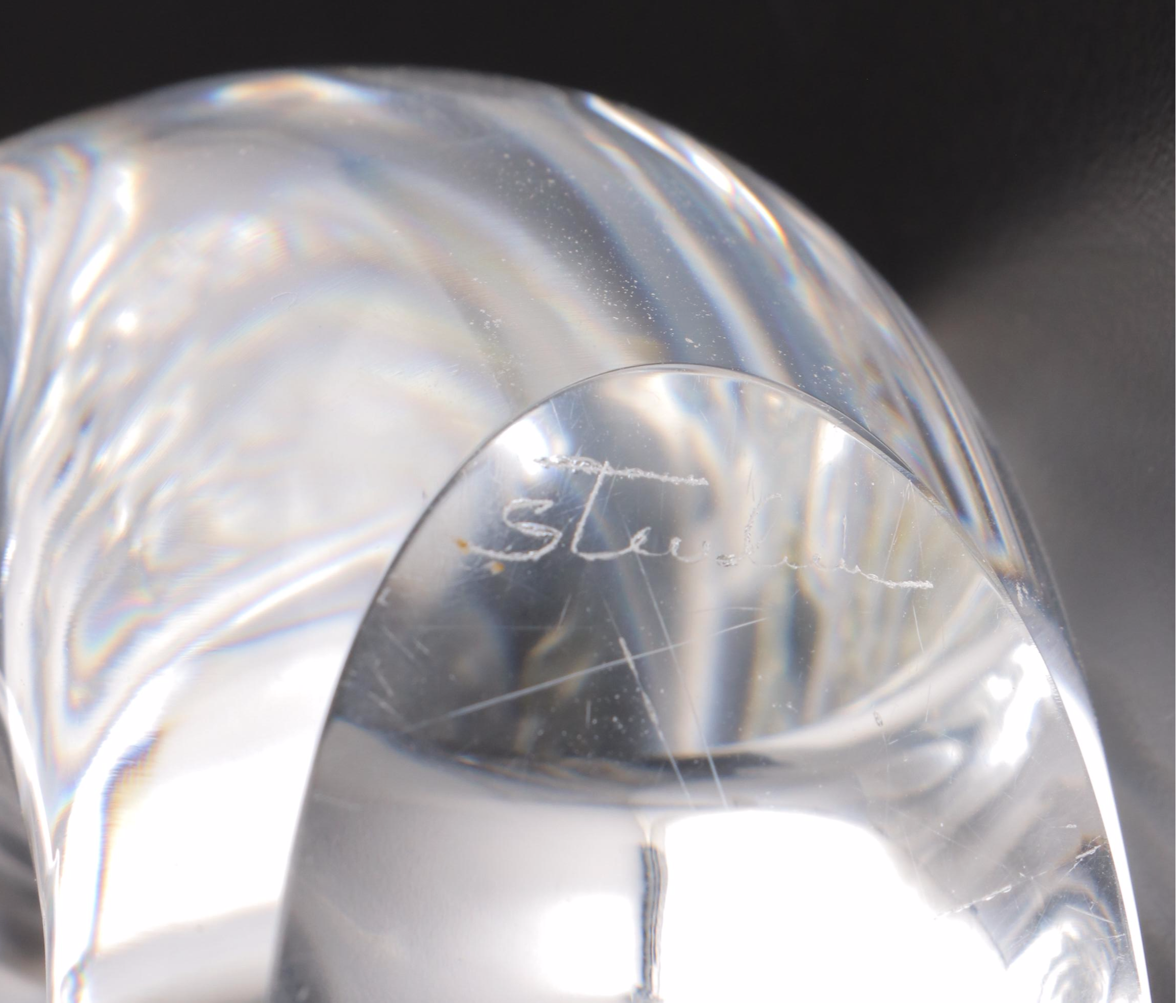 Steuben Art Glass Hand Coolers and Animals Figurines