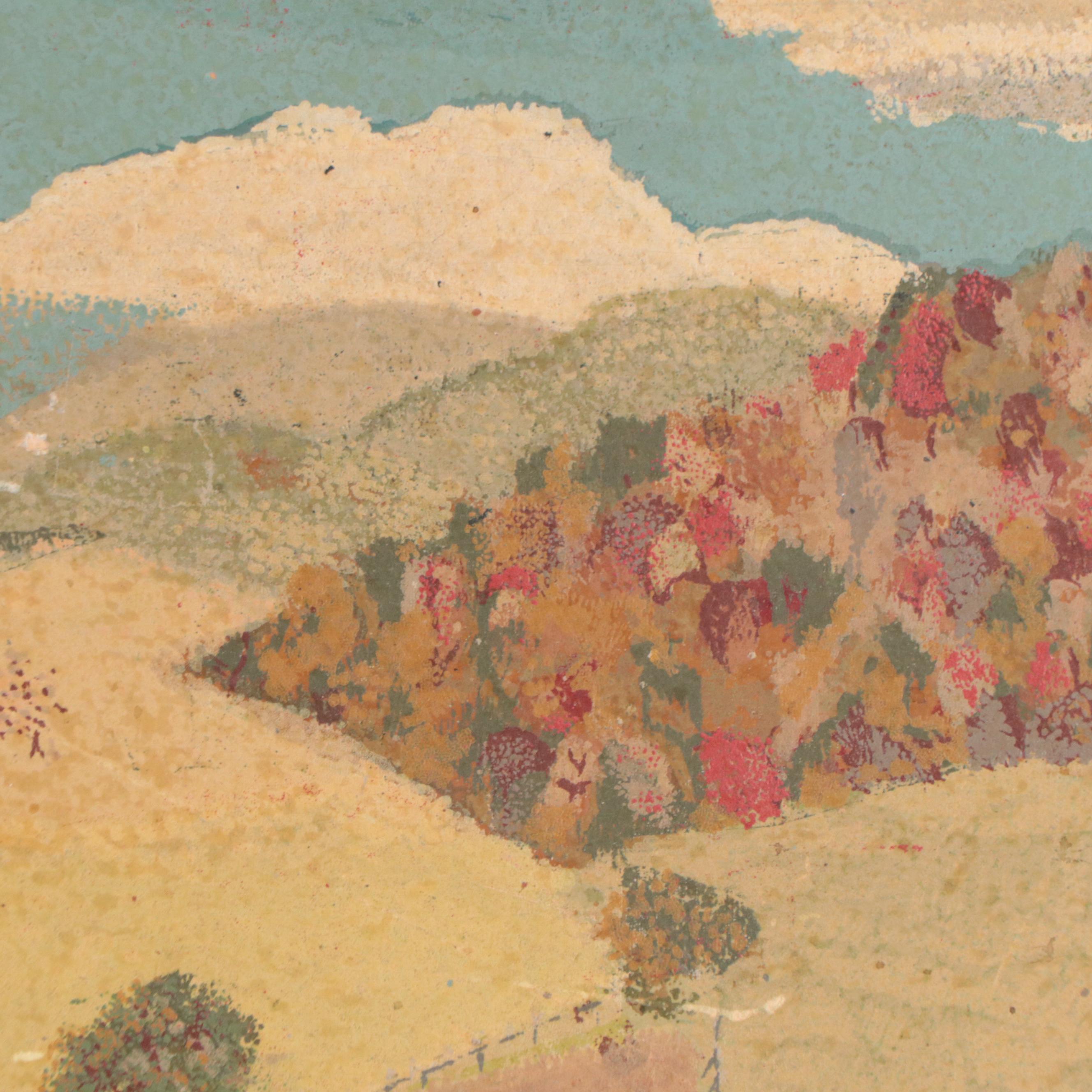 Serigraph After Grandma Moses "Old Oaken Bucket"