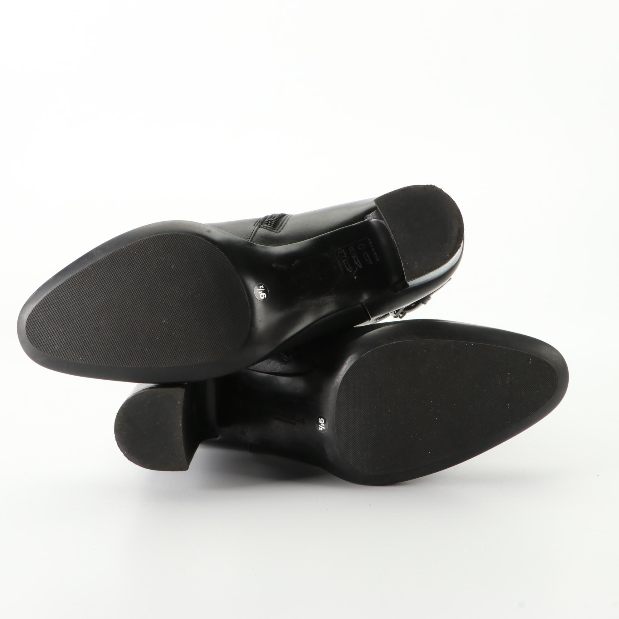 Tory Burch Adrienne Suede Wedge Ankle Boots and Aquatalia Dottie Buckle Boots