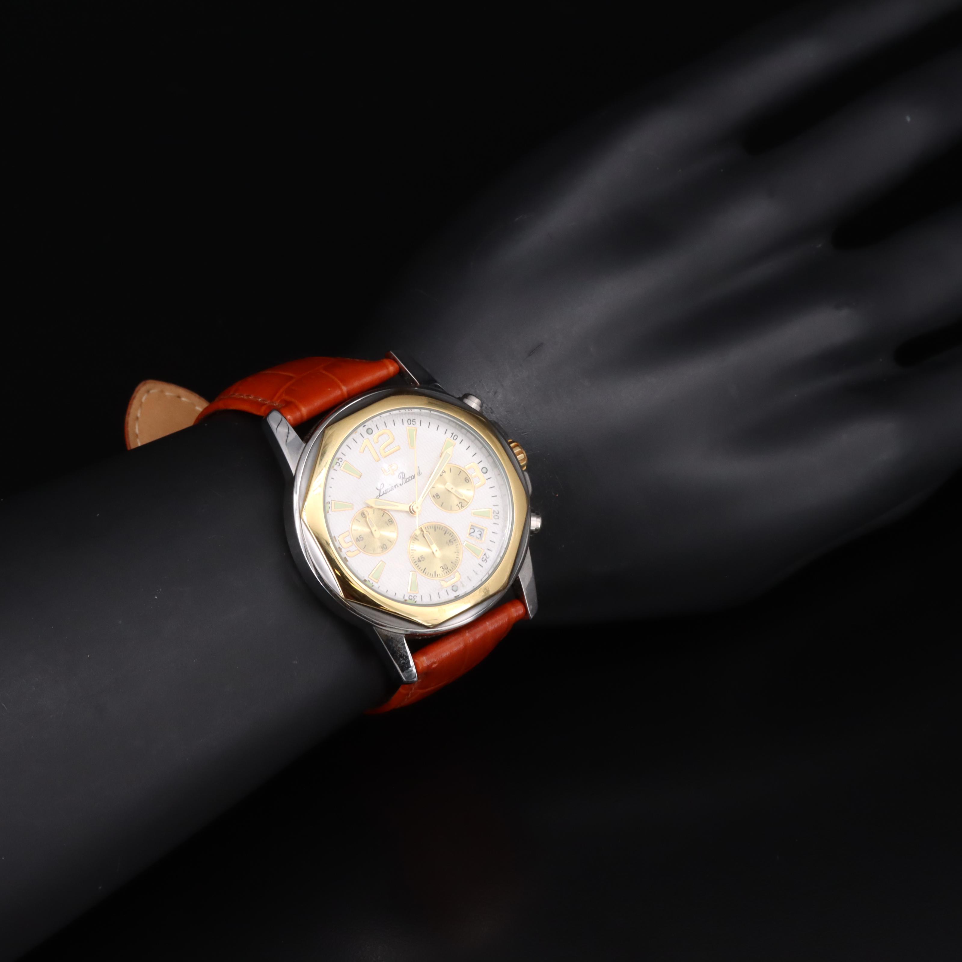 Lucien Piccard Stainless Steel Chronograph Watch