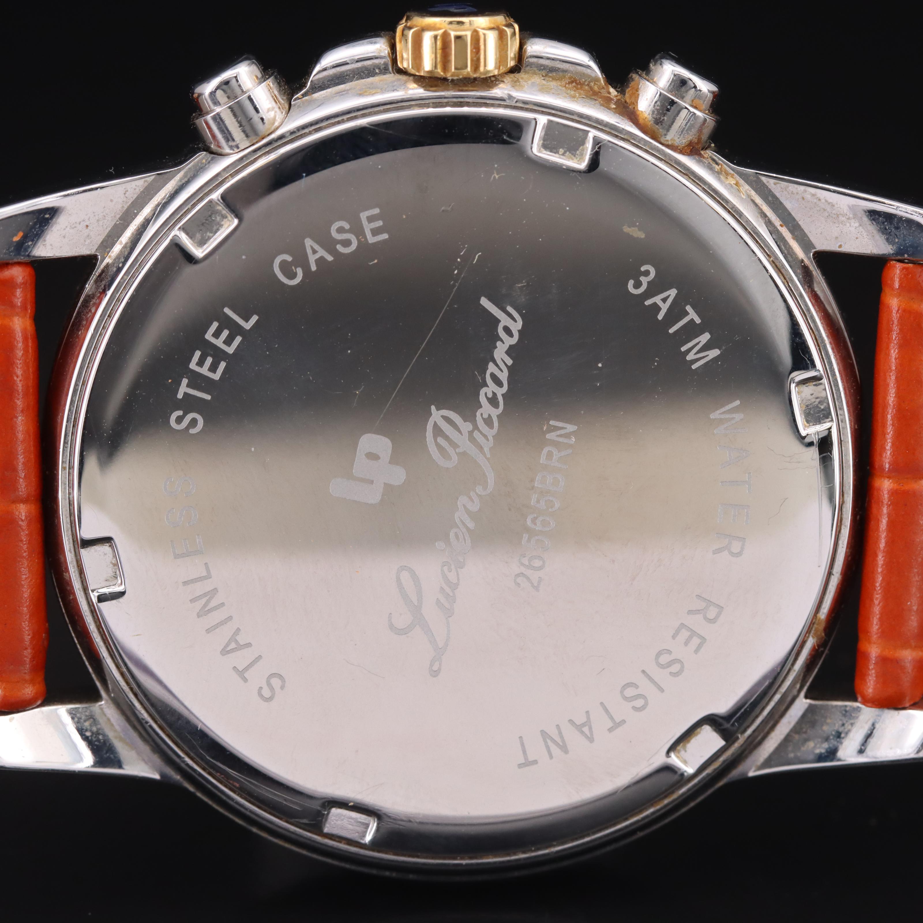 Lucien Piccard Stainless Steel Chronograph Watch