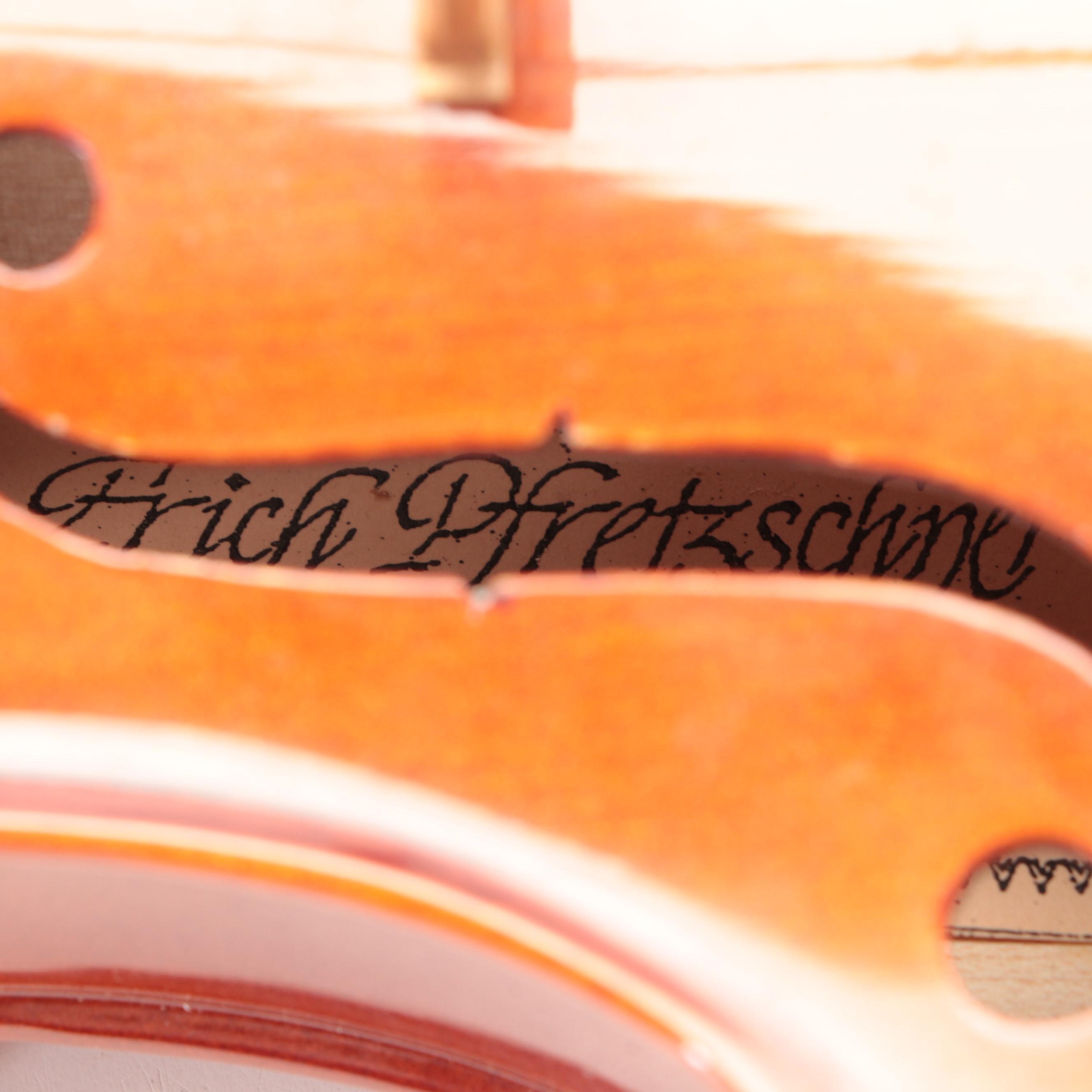 Erich Pfretzschner Stradivarius Replica 4/4 Violin with Bow and Case