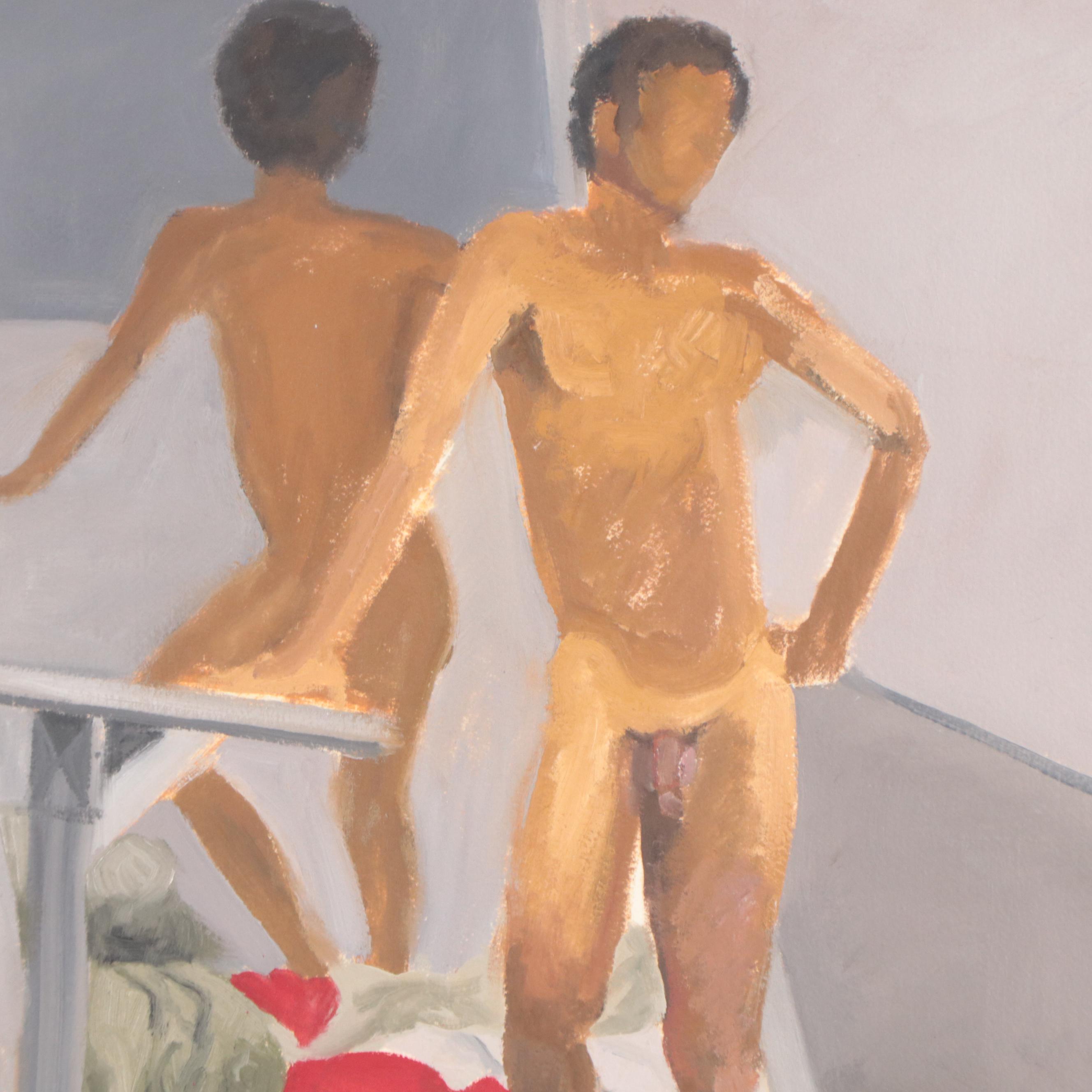 Katrina Halter Figurative Oil Painting of Standing Nude