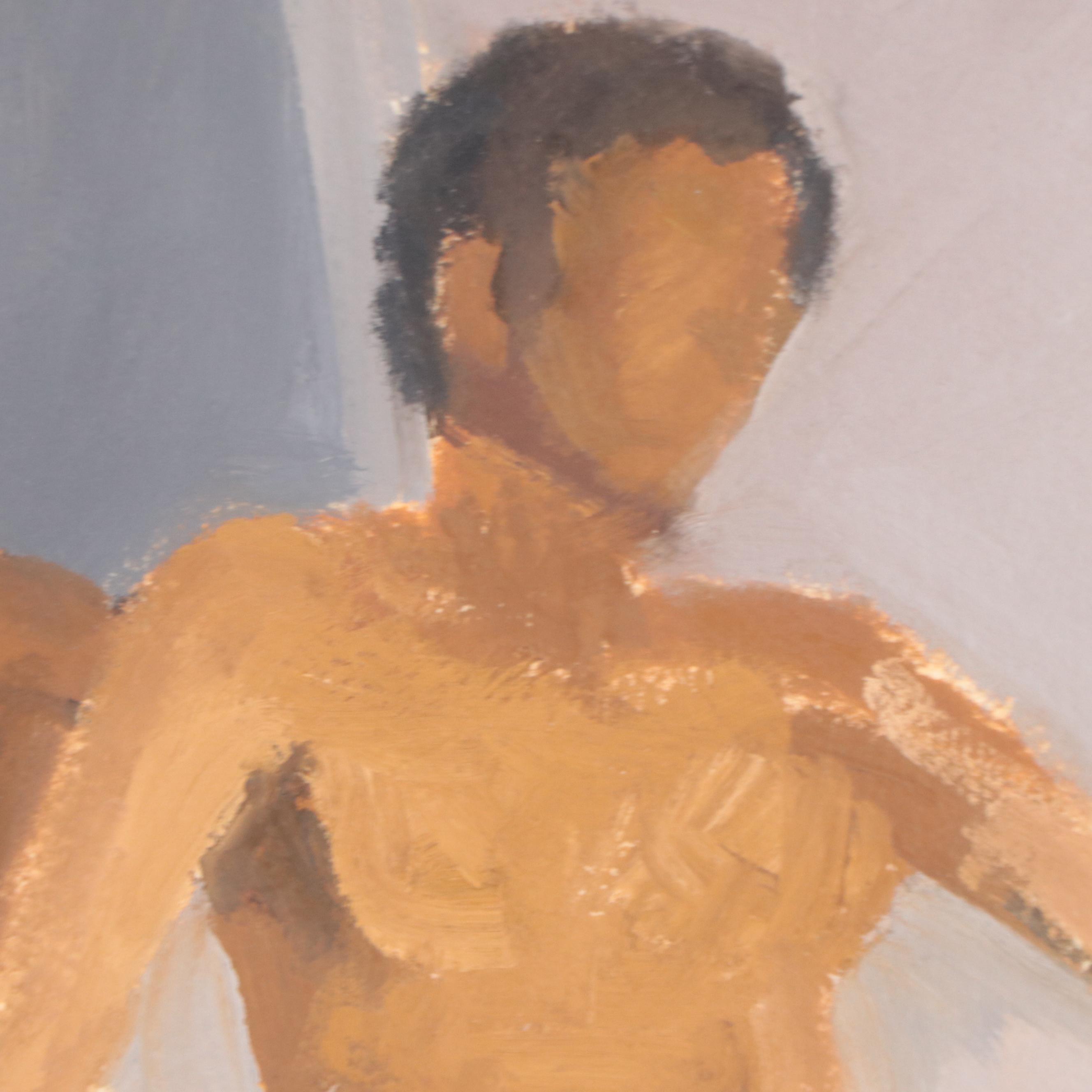 Katrina Halter Figurative Oil Painting of Standing Nude