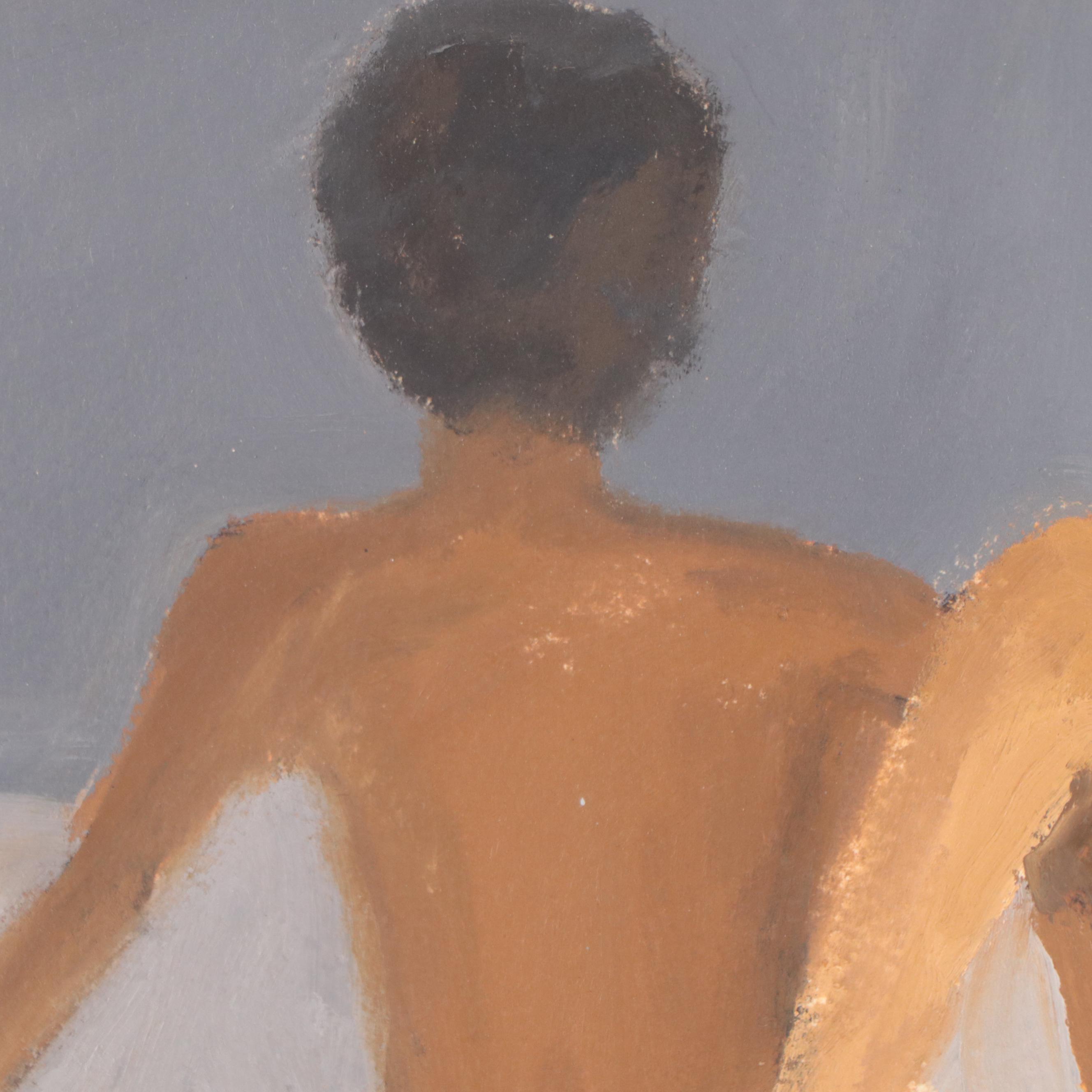 Katrina Halter Figurative Oil Painting of Standing Nude