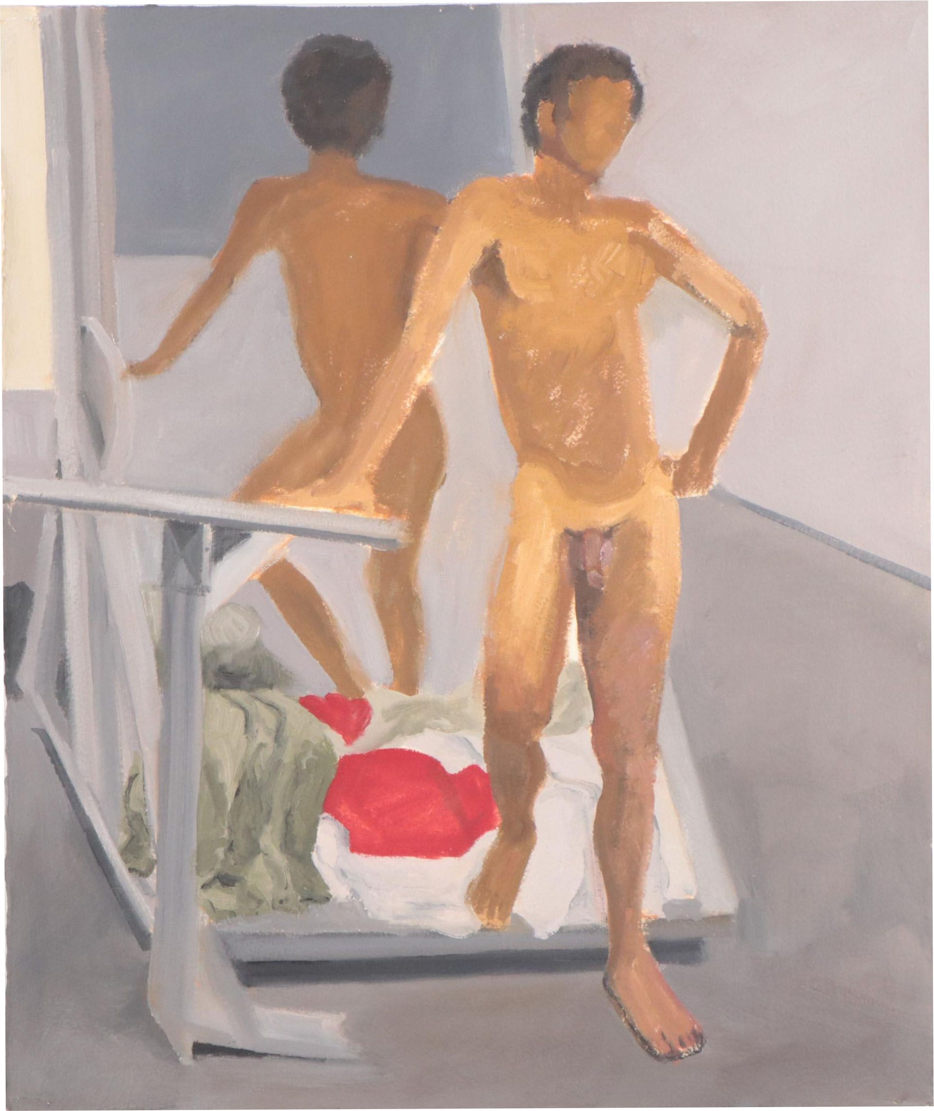 Katrina Halter Figurative Oil Painting of Standing Nude