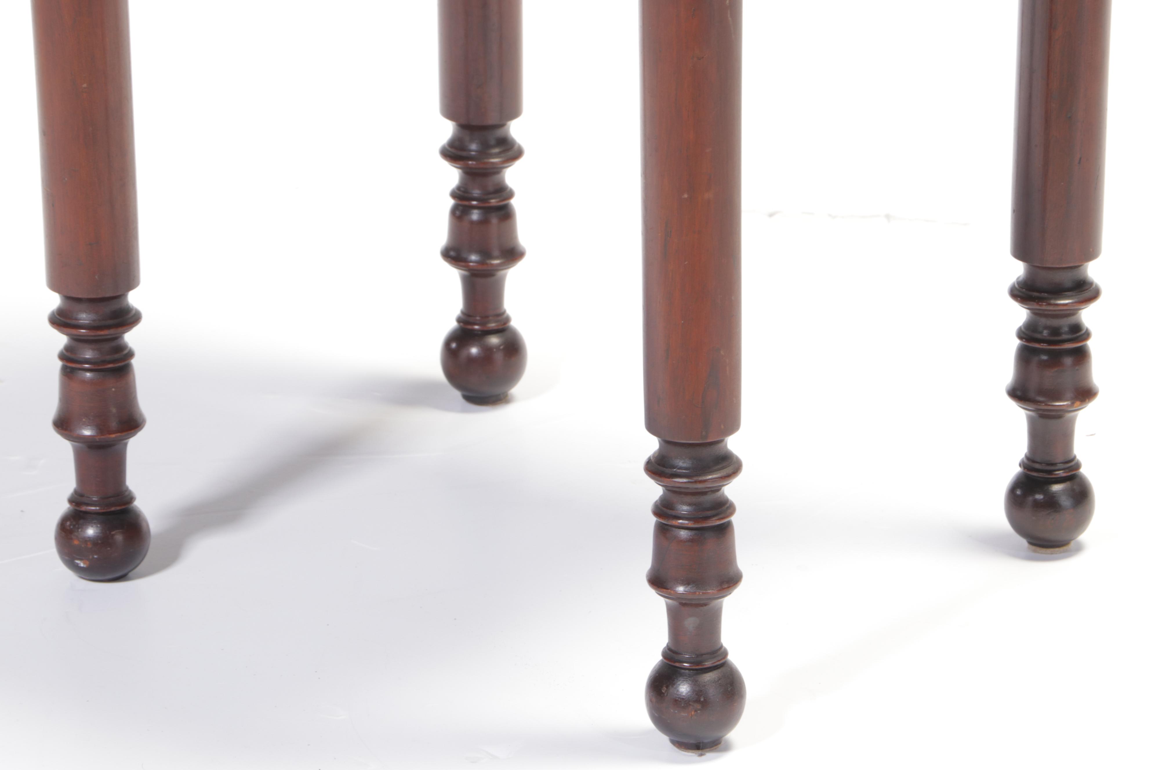 American Primitive Walnut Work Table, Mid-19th Century