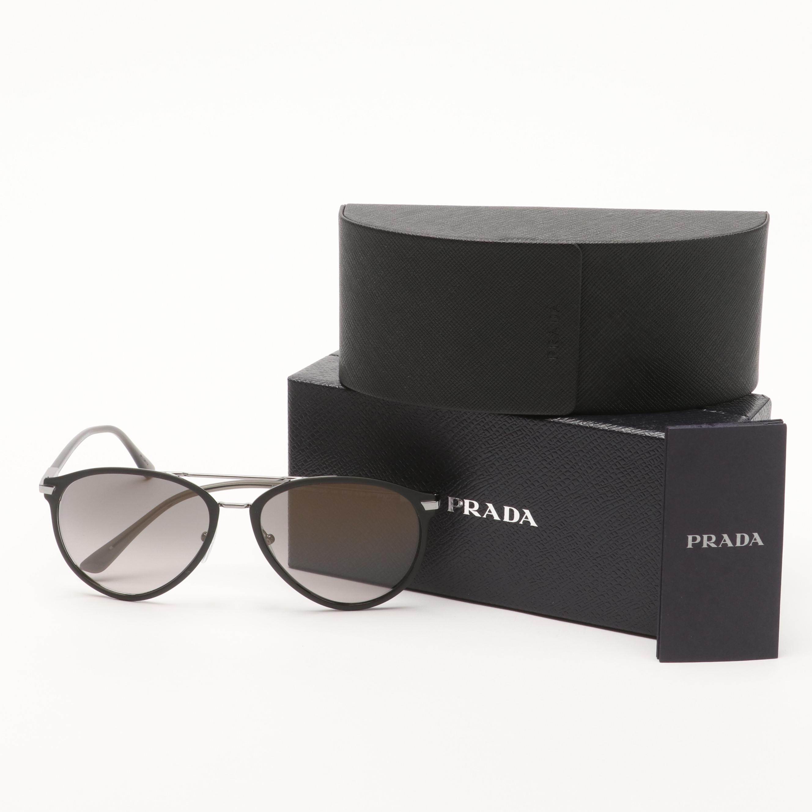 Prada SPR 51W Polarized Sunglasses with Case and Box
