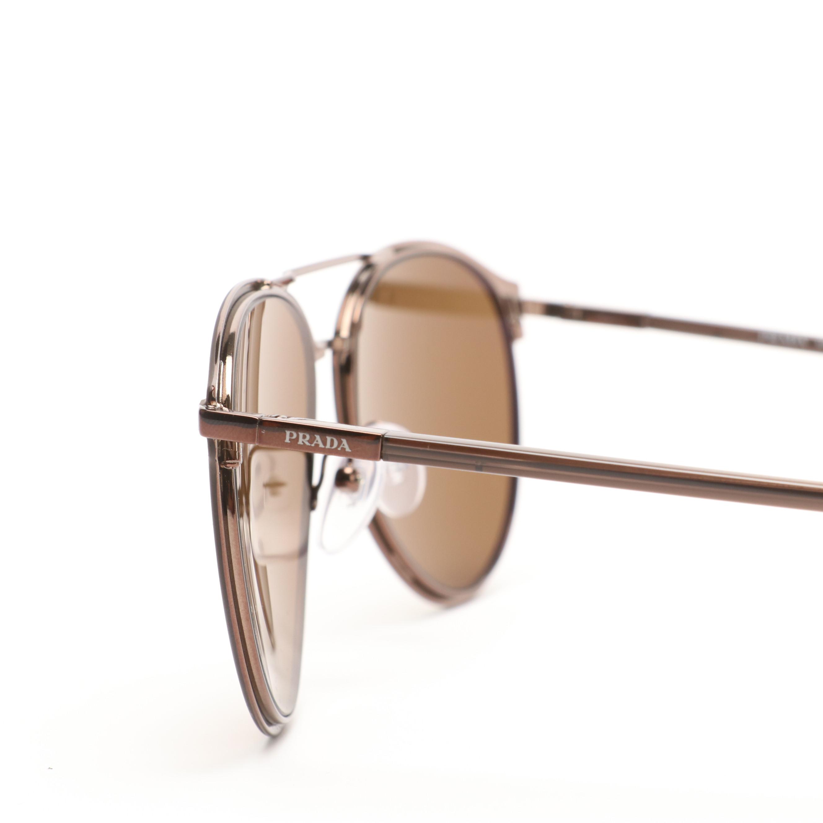 Prada SPR 51W Polarized Sunglasses with Box and Case