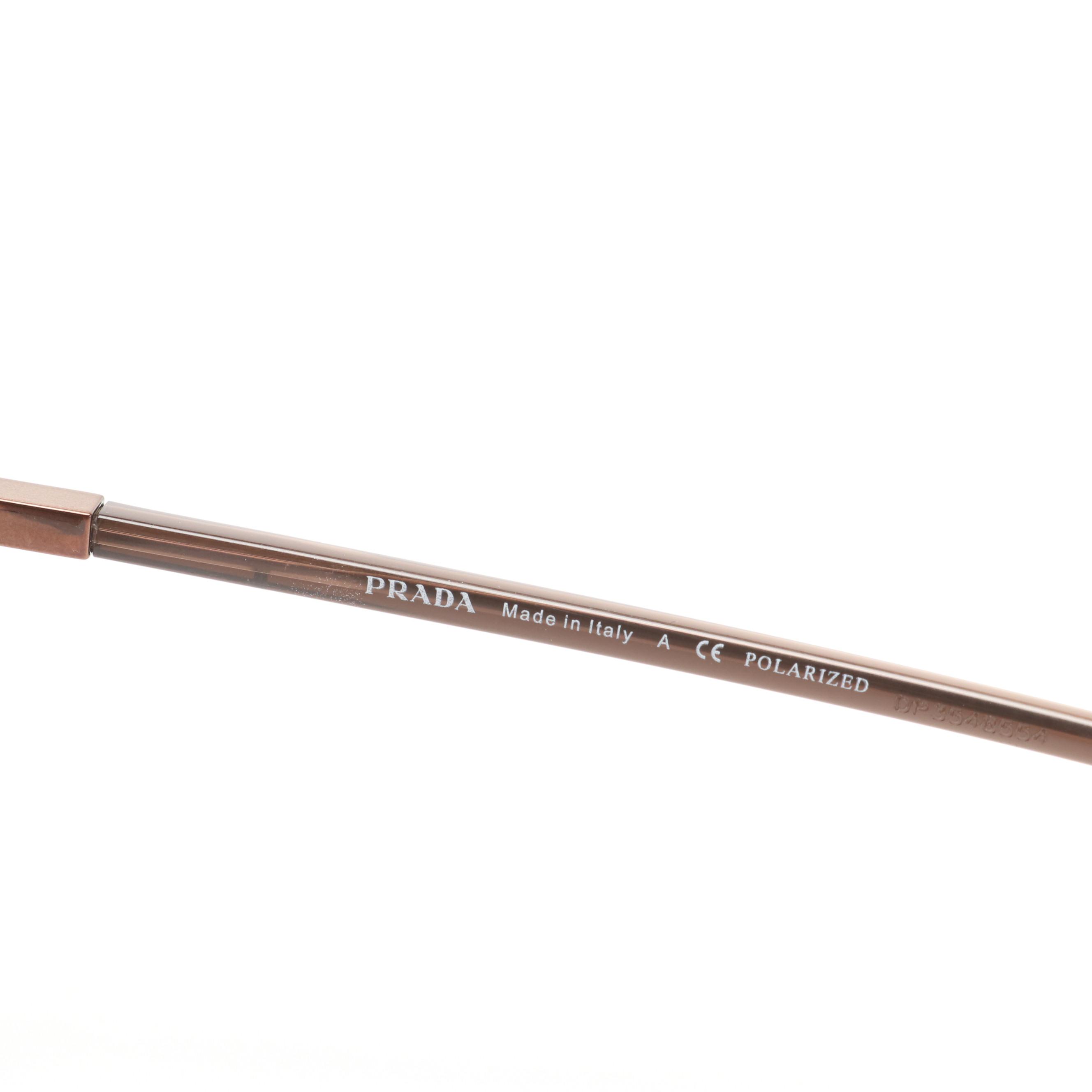 Prada SPR 51W Polarized Sunglasses with Box and Case