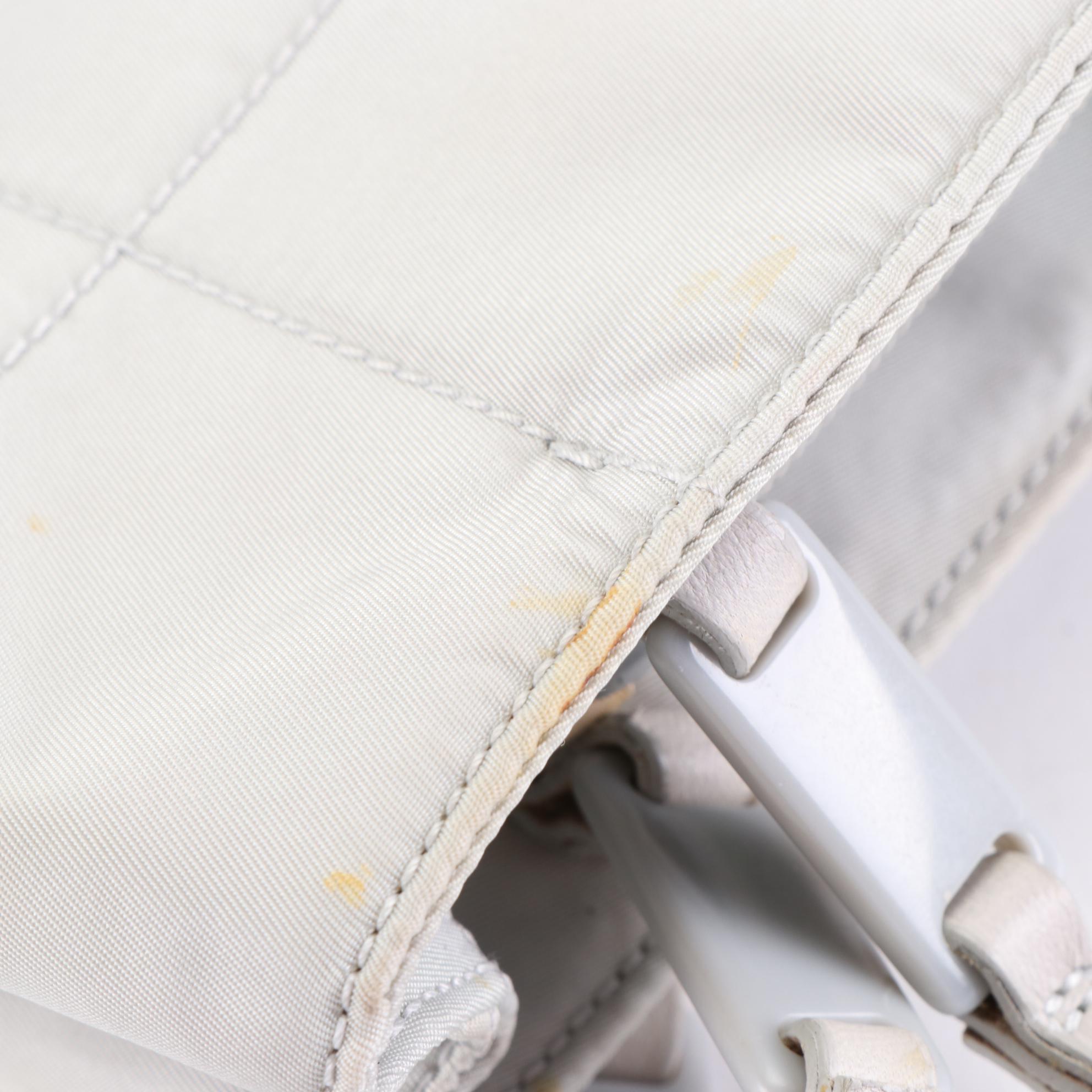 Prada Small Tote in Nylon and Leather Trim