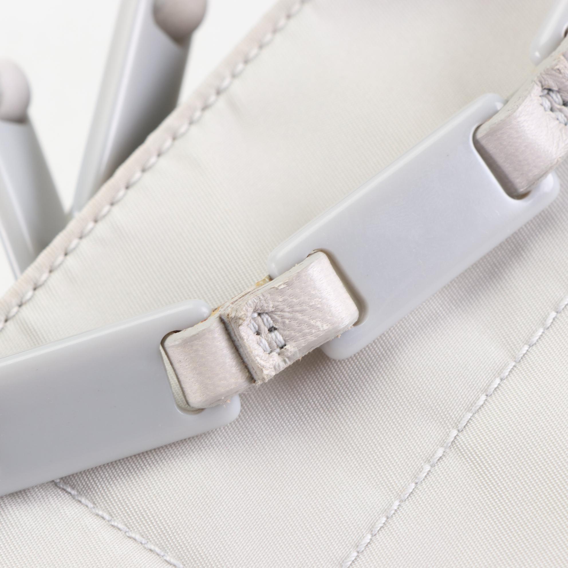 Prada Small Tote in Nylon and Leather Trim