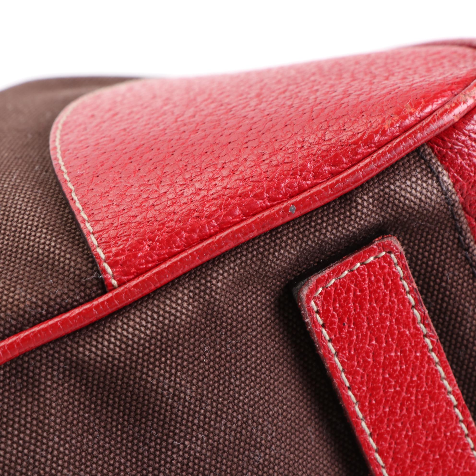 Prada Bowler Bag in Canvas and Leather