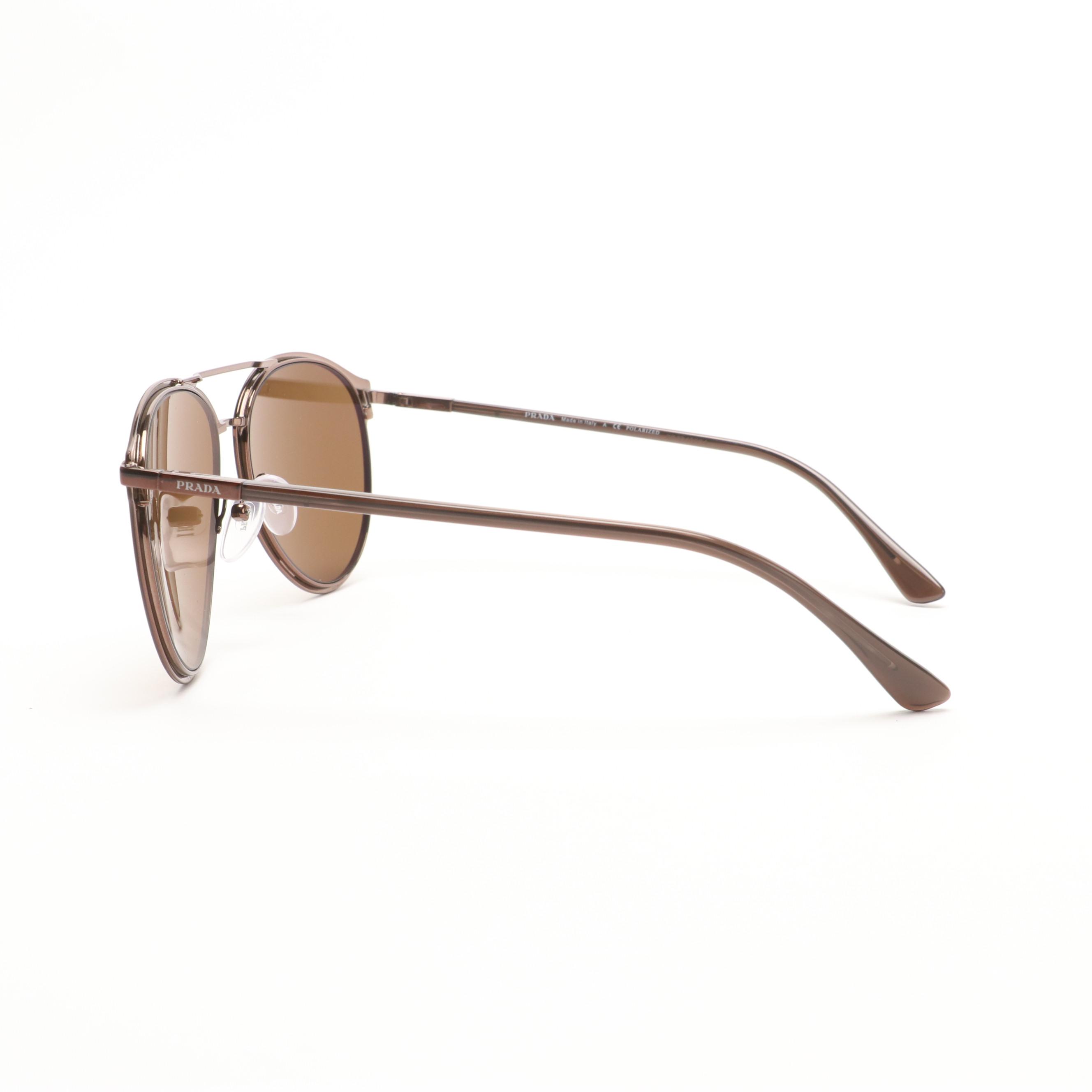 Prada SPR 51W Polarized Sunglasses with Box and Case