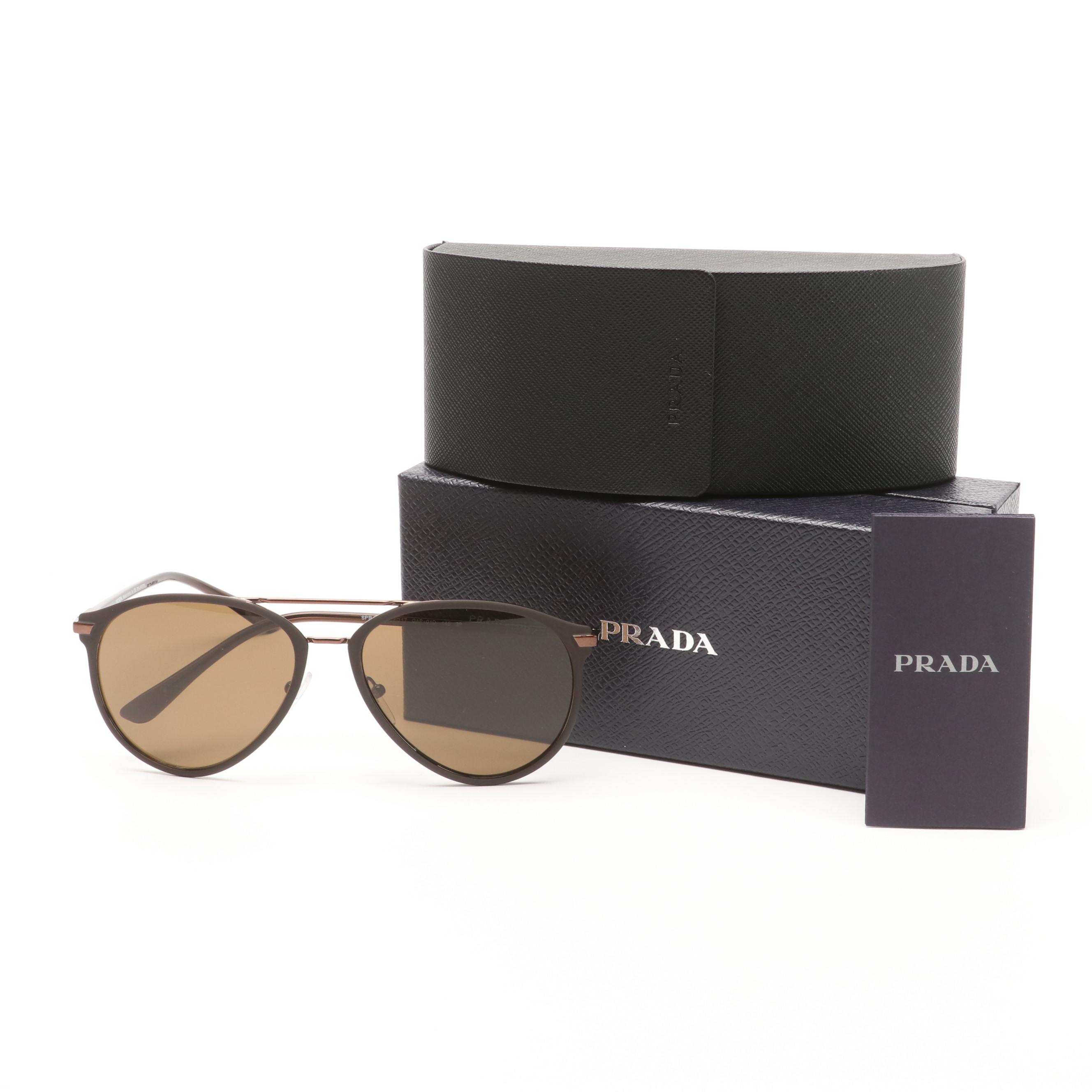 Prada SPR 51W Polarized Sunglasses with Box and Case