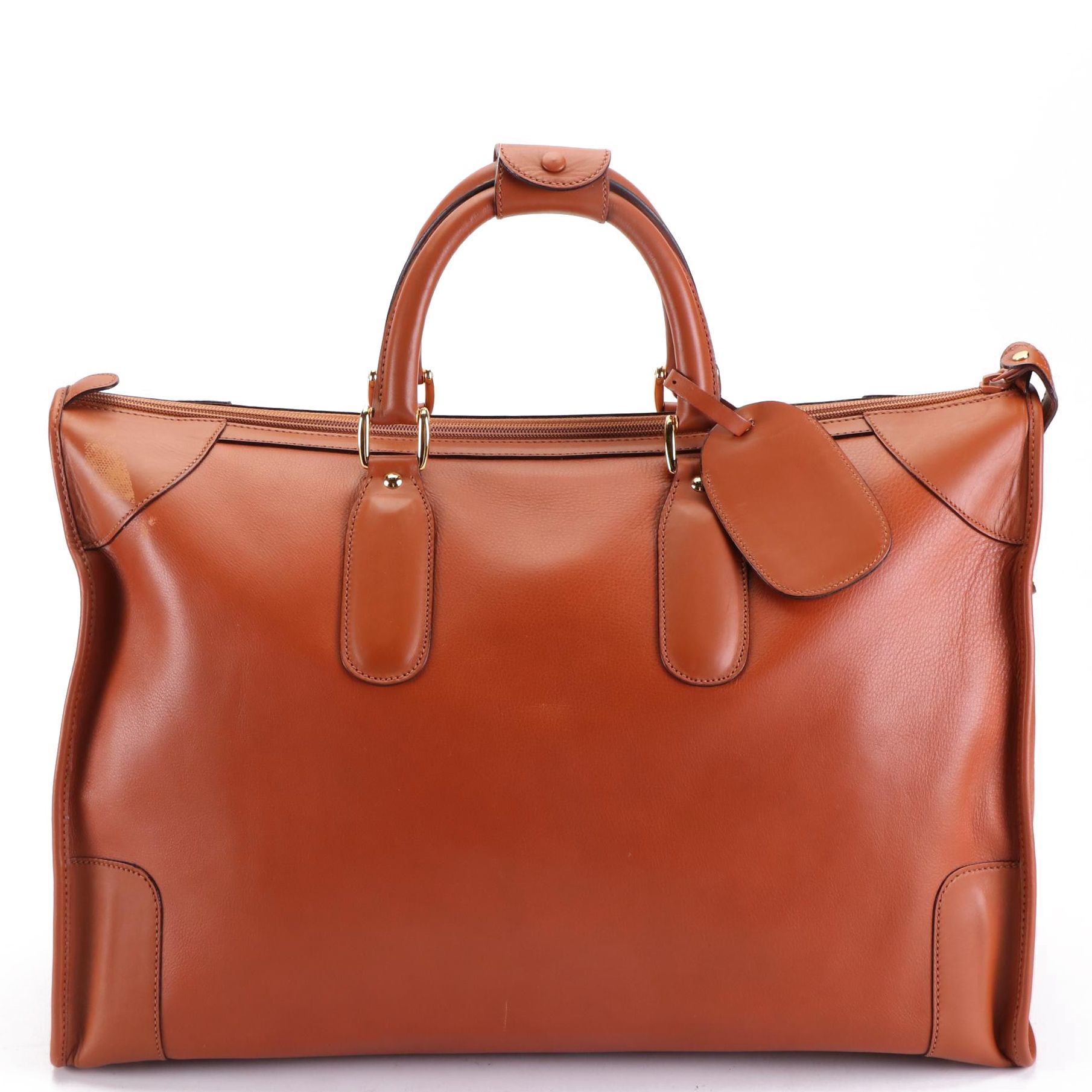 Gucci Locking Weekender Duffle Bag in Leather