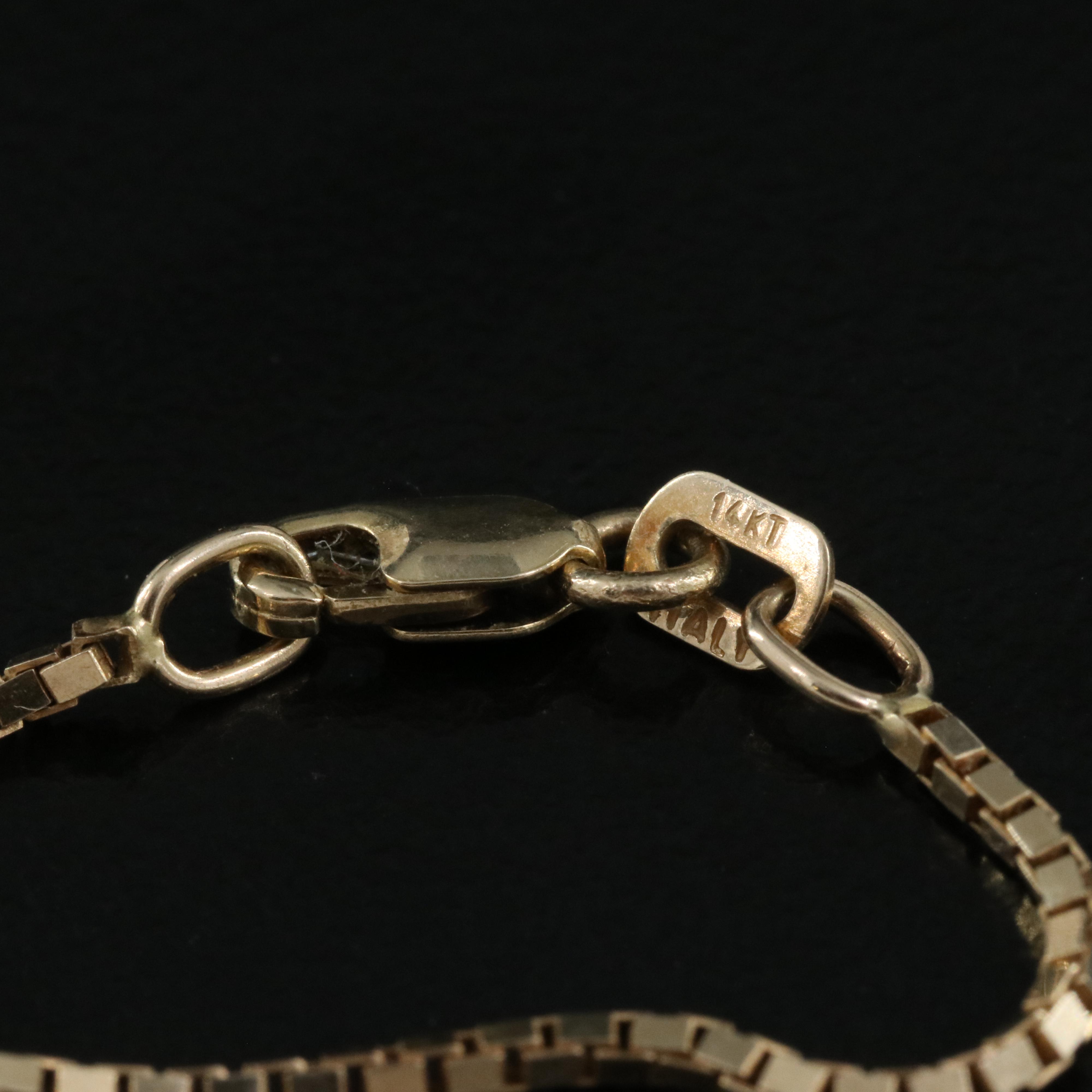 Italian 14K Pendant Necklace with 1987 $5 Gold Eagle Bullion Coin