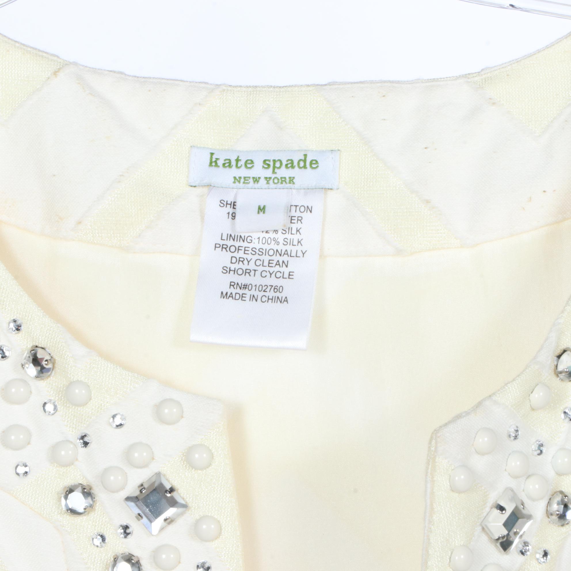 Milly Print Top, Kate Spade Beaded Top and Tory Burch Print Tunic