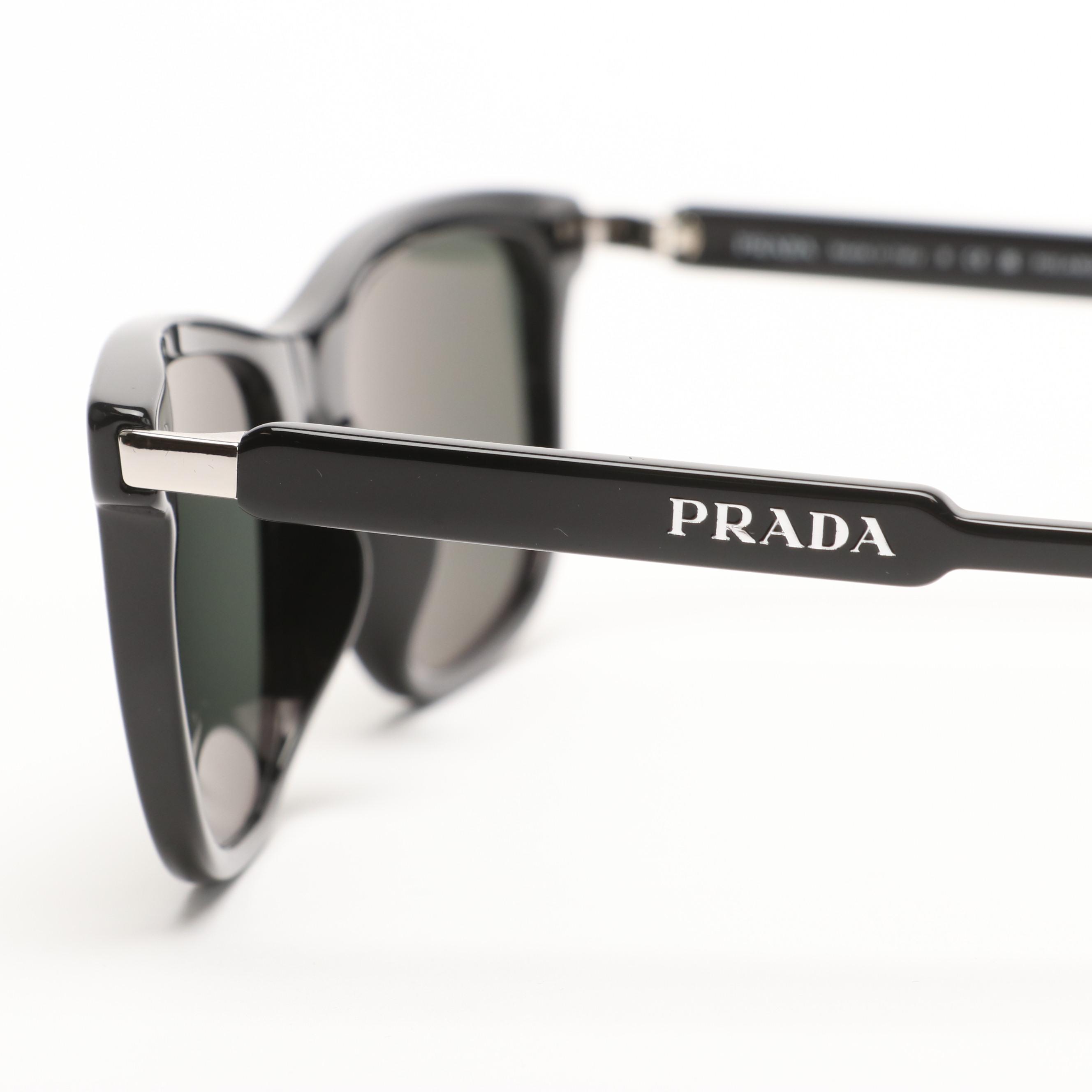 Prada SPR 18Y Polarized Sunglasses with Case and Box