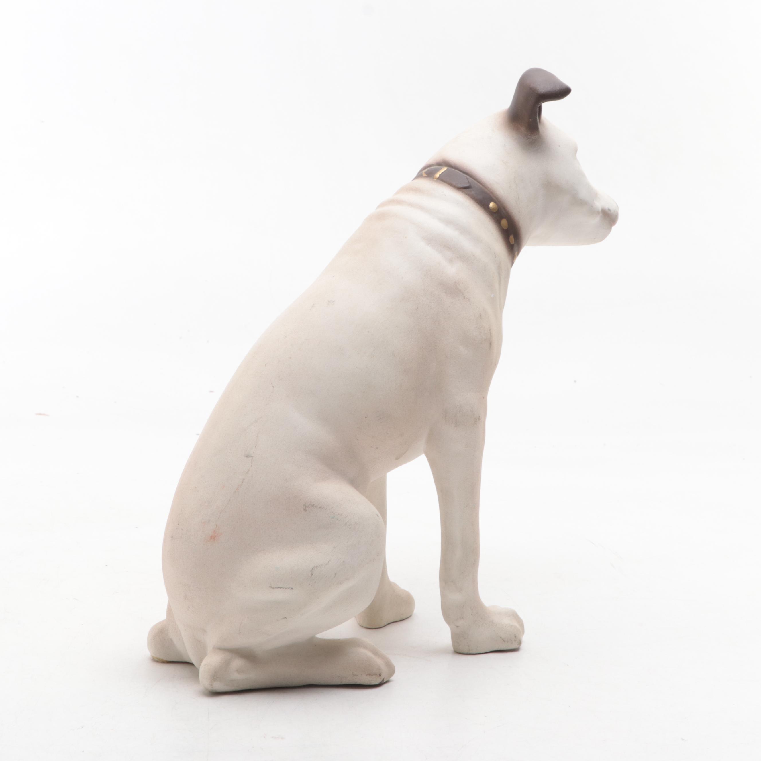 RCA "Nipper" Ceramic Statue, 20th Century