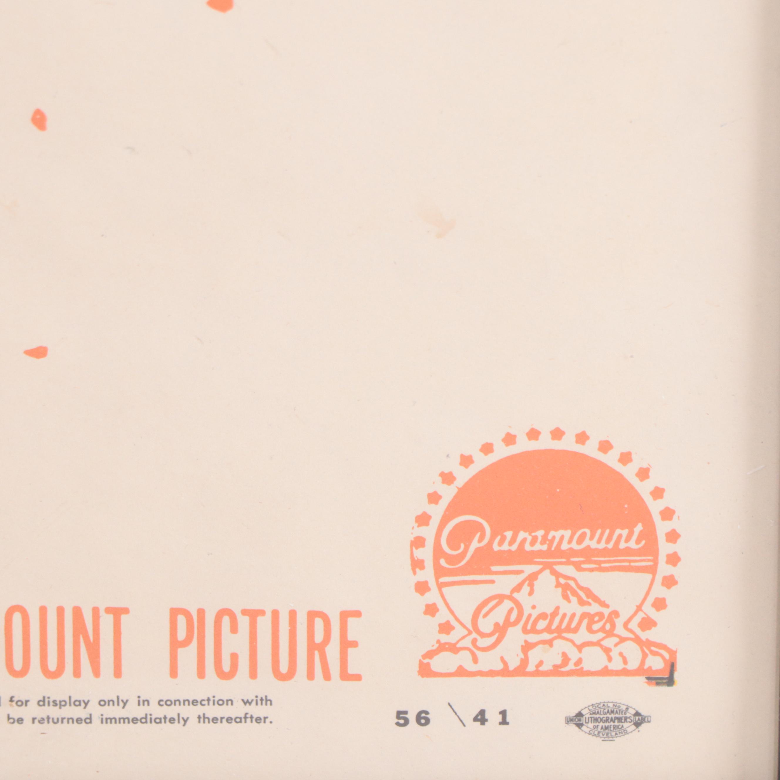 Bing Crosby "Anything Goes" Theatrical Release Poster, 1956