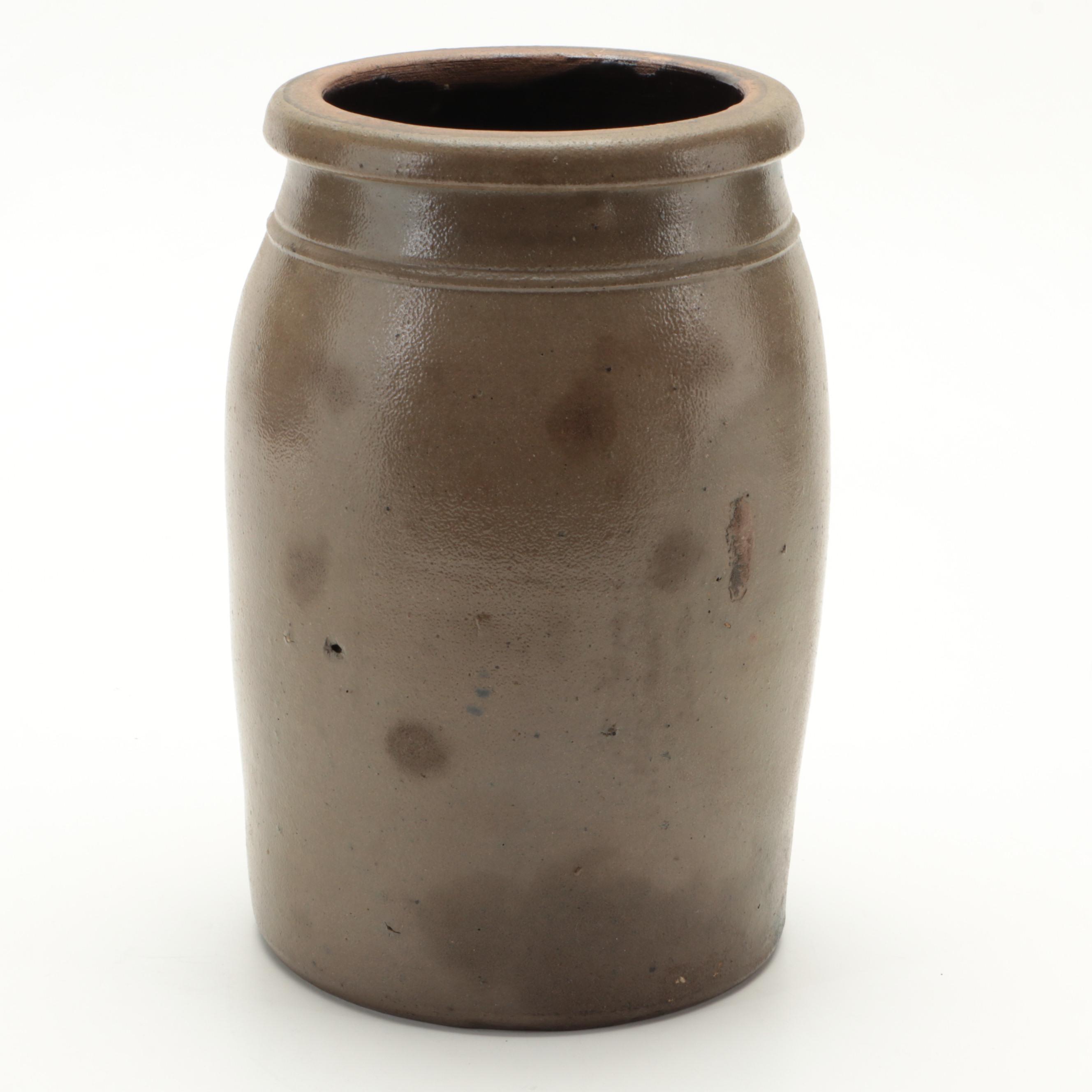 Hamilton & Jones of Pennsylvania Two-Gallon Salt Glazed Stoneware Crock