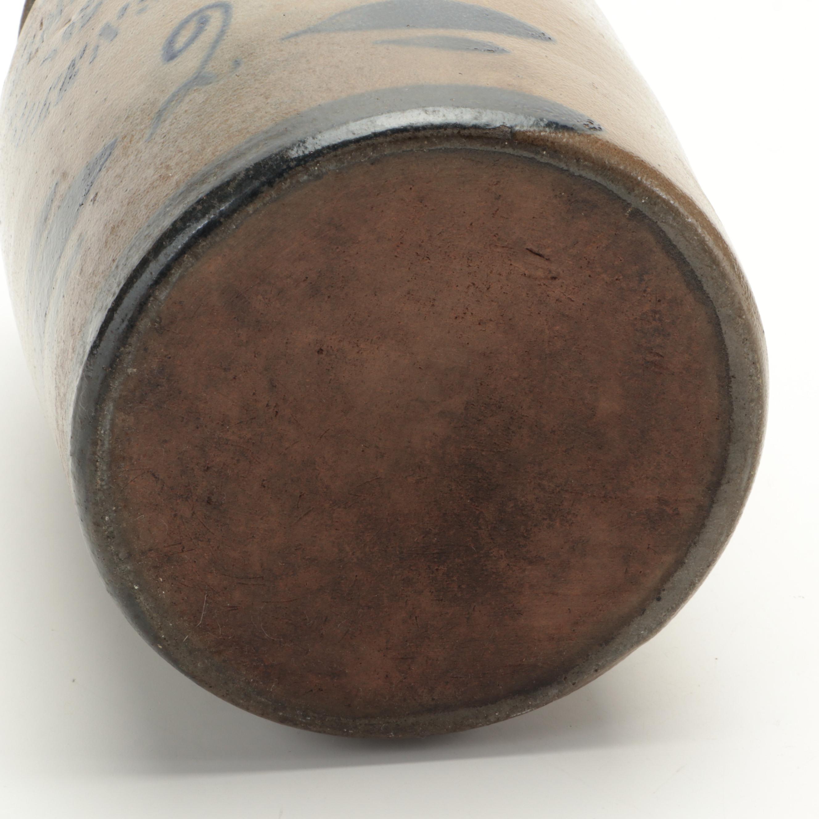 Hamilton & Jones of Pennsylvania Two-Gallon Salt Glazed Stoneware Crock