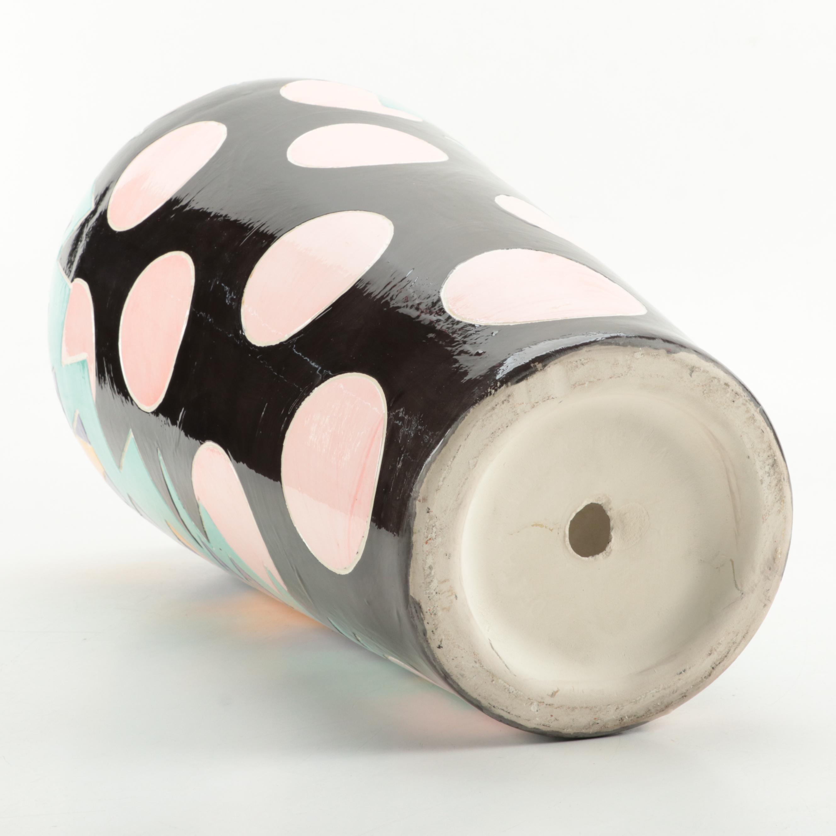 Memphis Style Art Pottery Vase