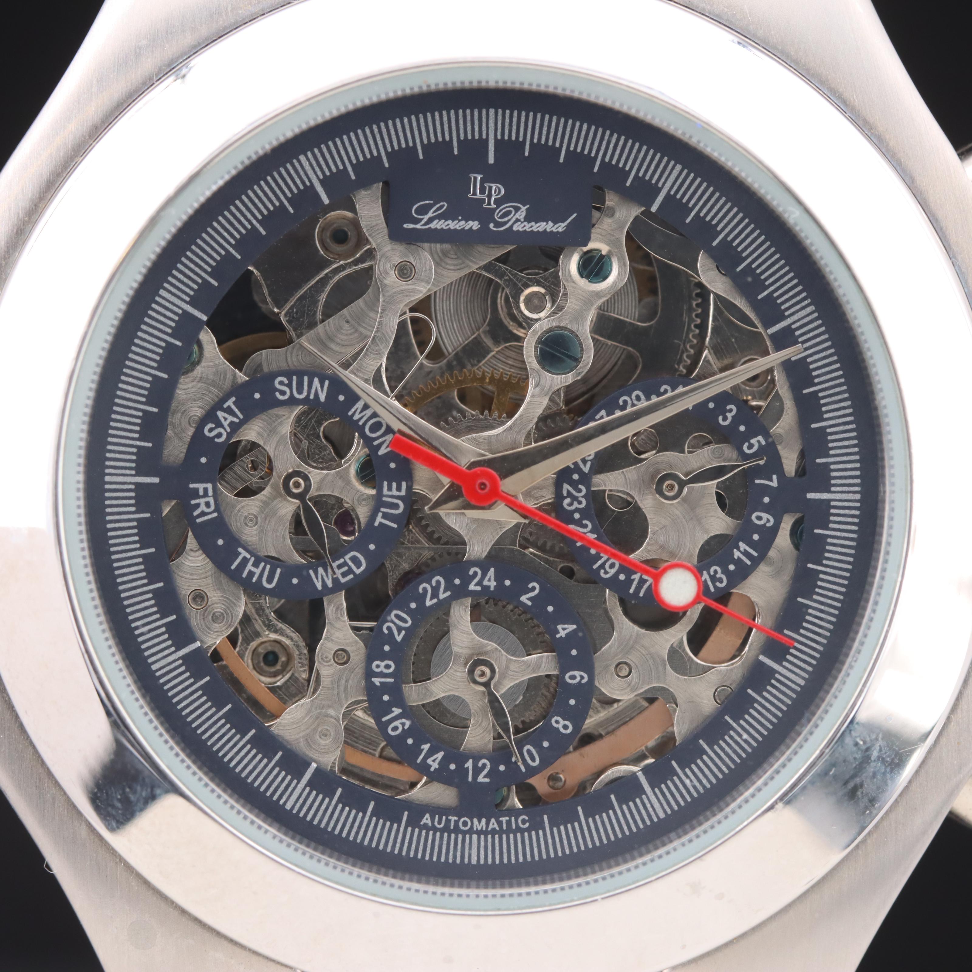 Lucien Piccard Skeleton Dial Automatic Watch