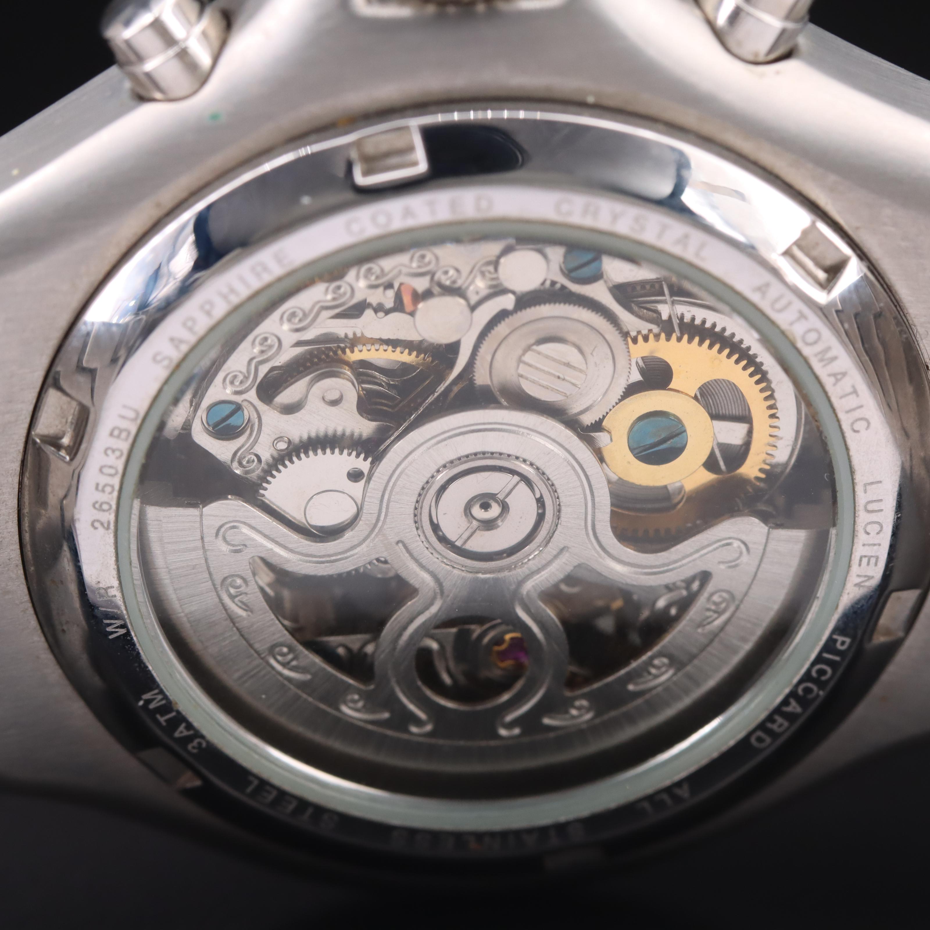 Lucien Piccard Skeleton Dial Automatic Watch