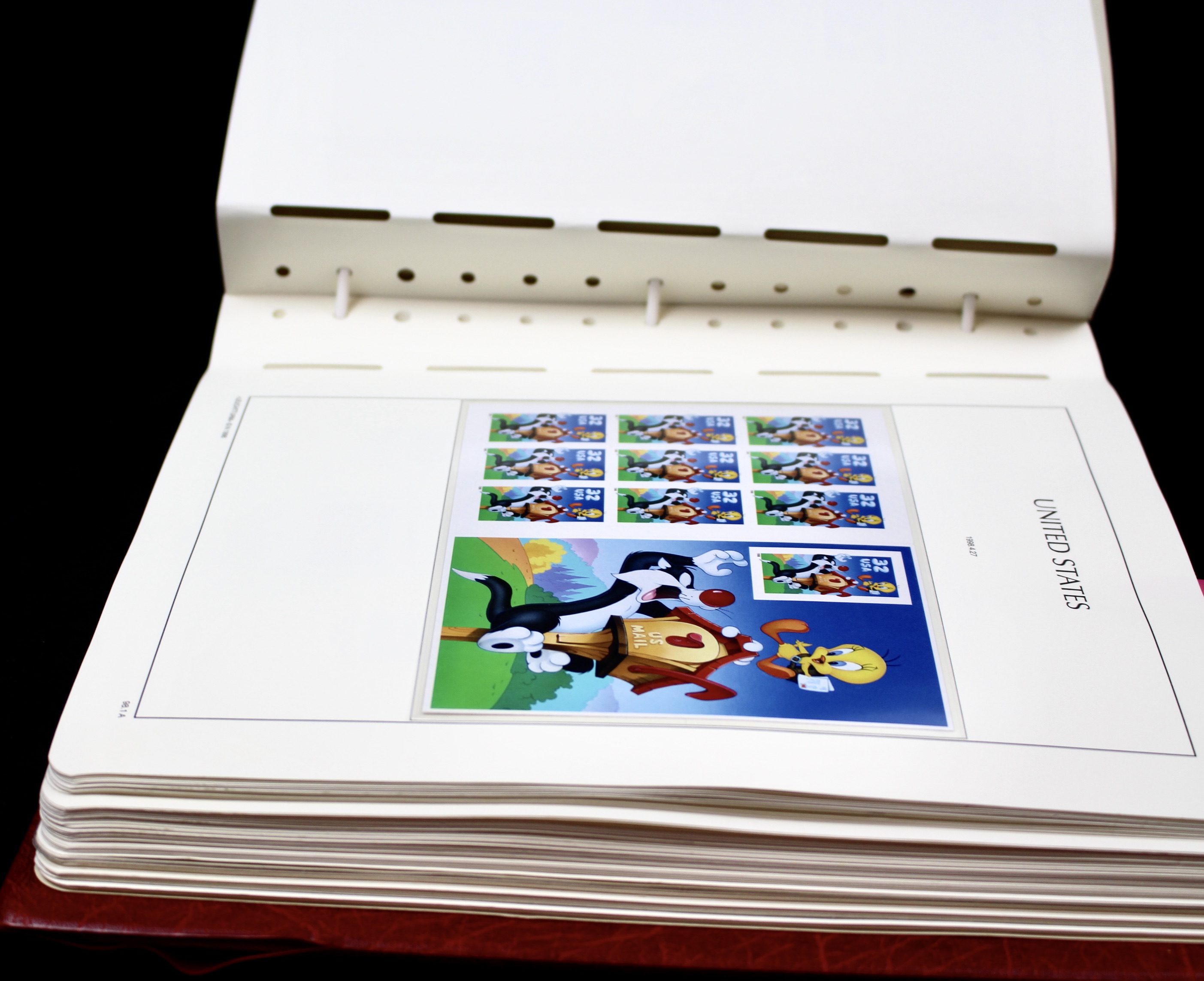 Mint Condition U.S. Postage Stamp Collection in Hingeless Album