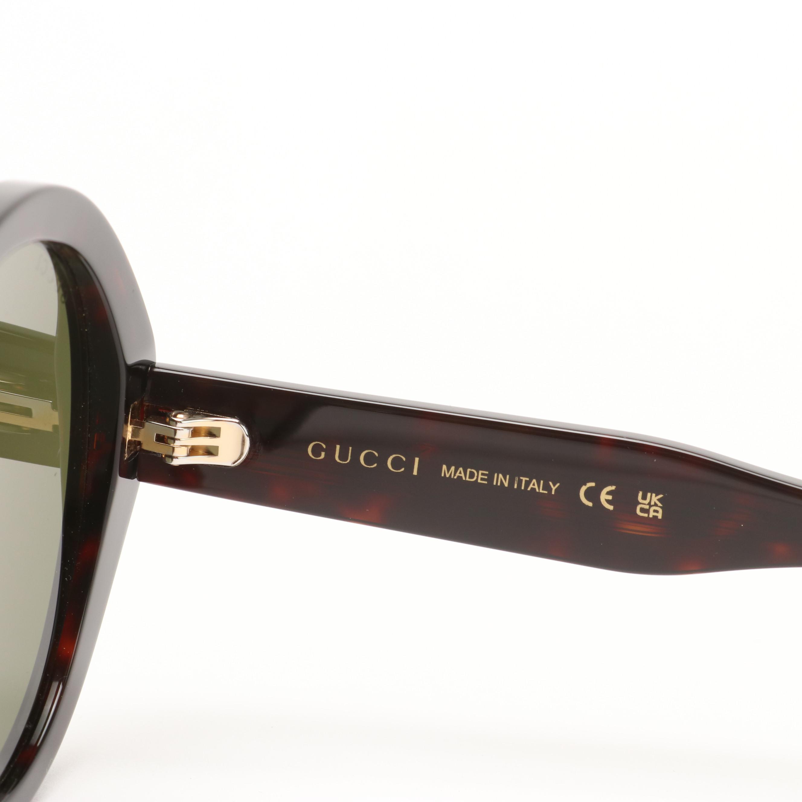 Gucci GG1081S Round Sunglasses with Soft Case