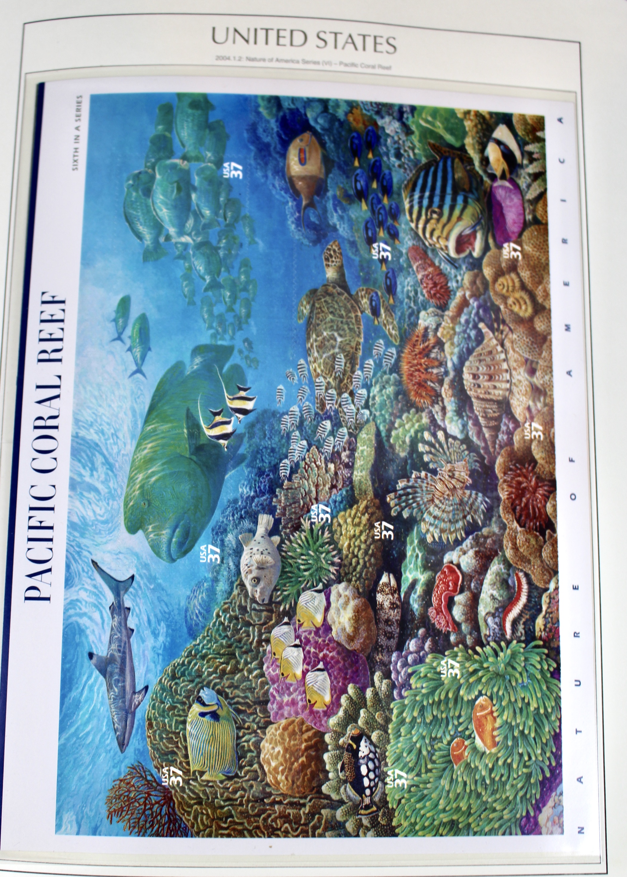 Mint Condition U.S. Postage Stamp Collection in Hingeless Album