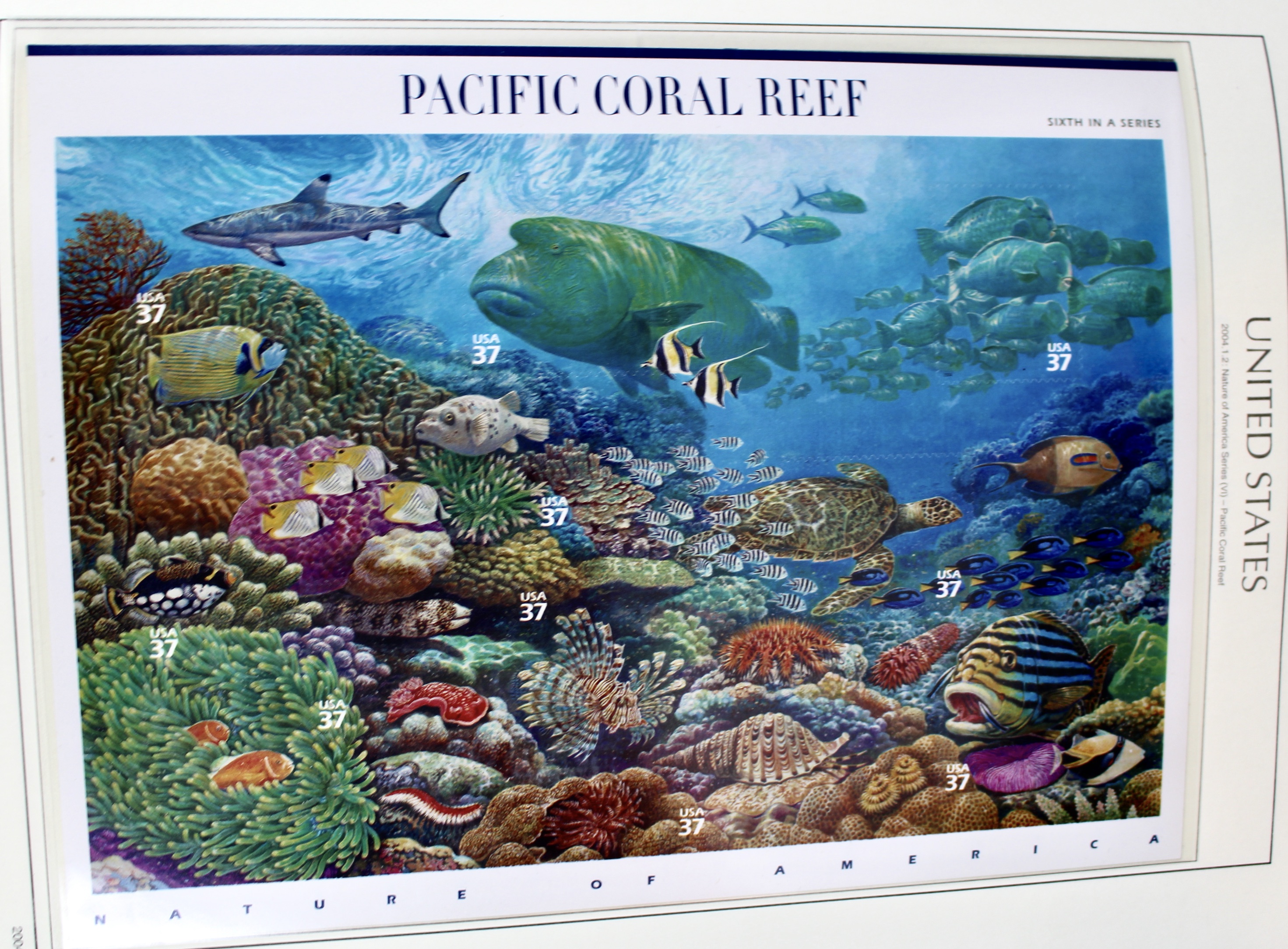 Mint Condition U.S. Postage Stamp Collection in Hingeless Album