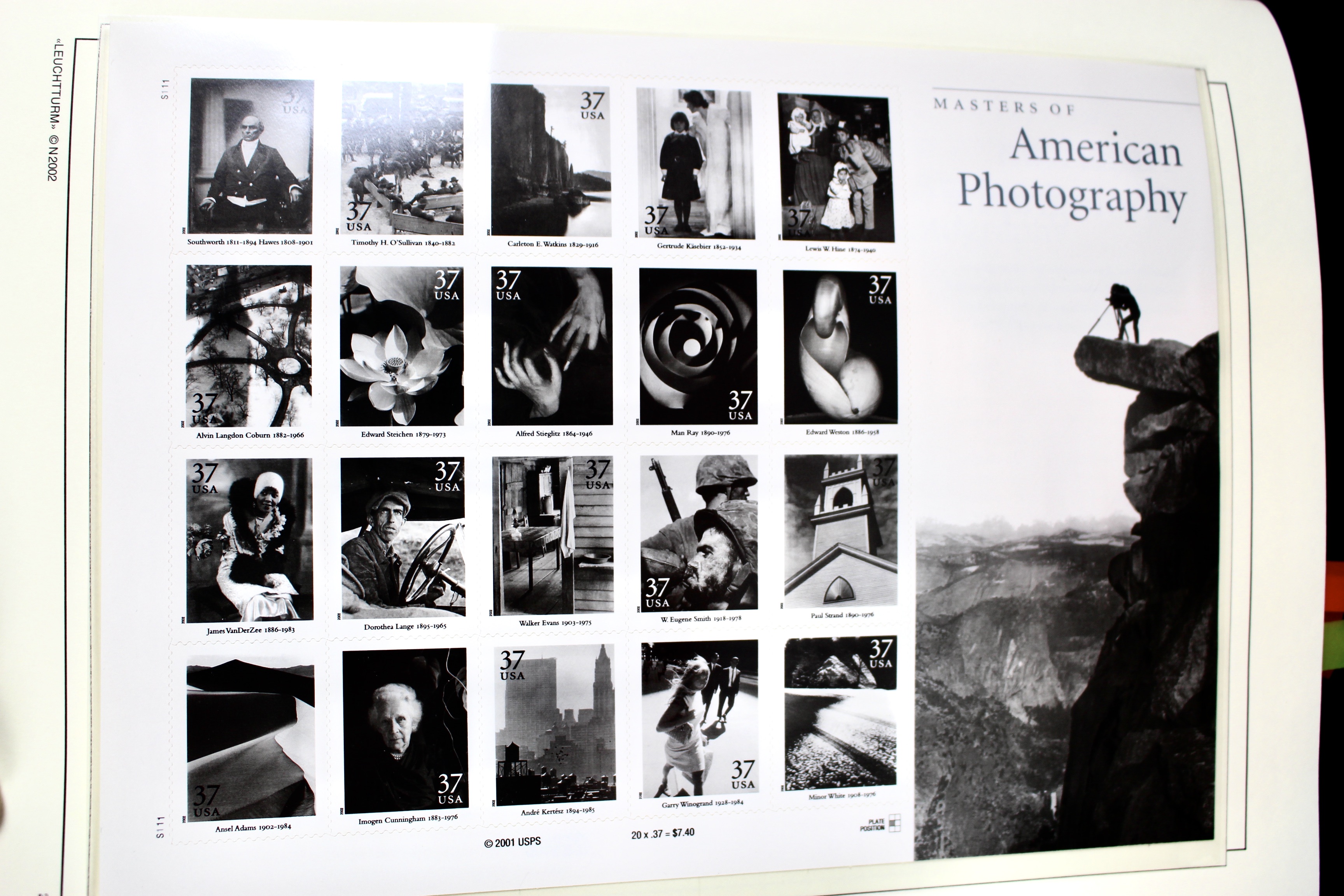 Mint Condition U.S. Postage Stamp Collection in Hingeless Album