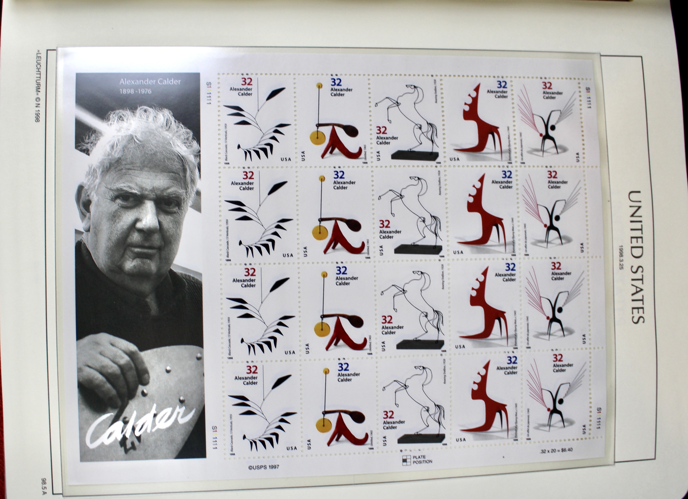 Mint Condition U.S. Postage Stamp Collection in Hingeless Album