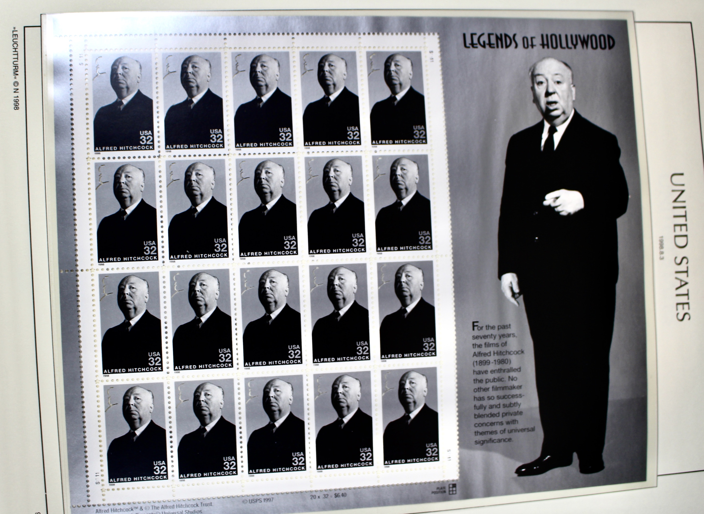 Mint Condition U.S. Postage Stamp Collection in Hingeless Album