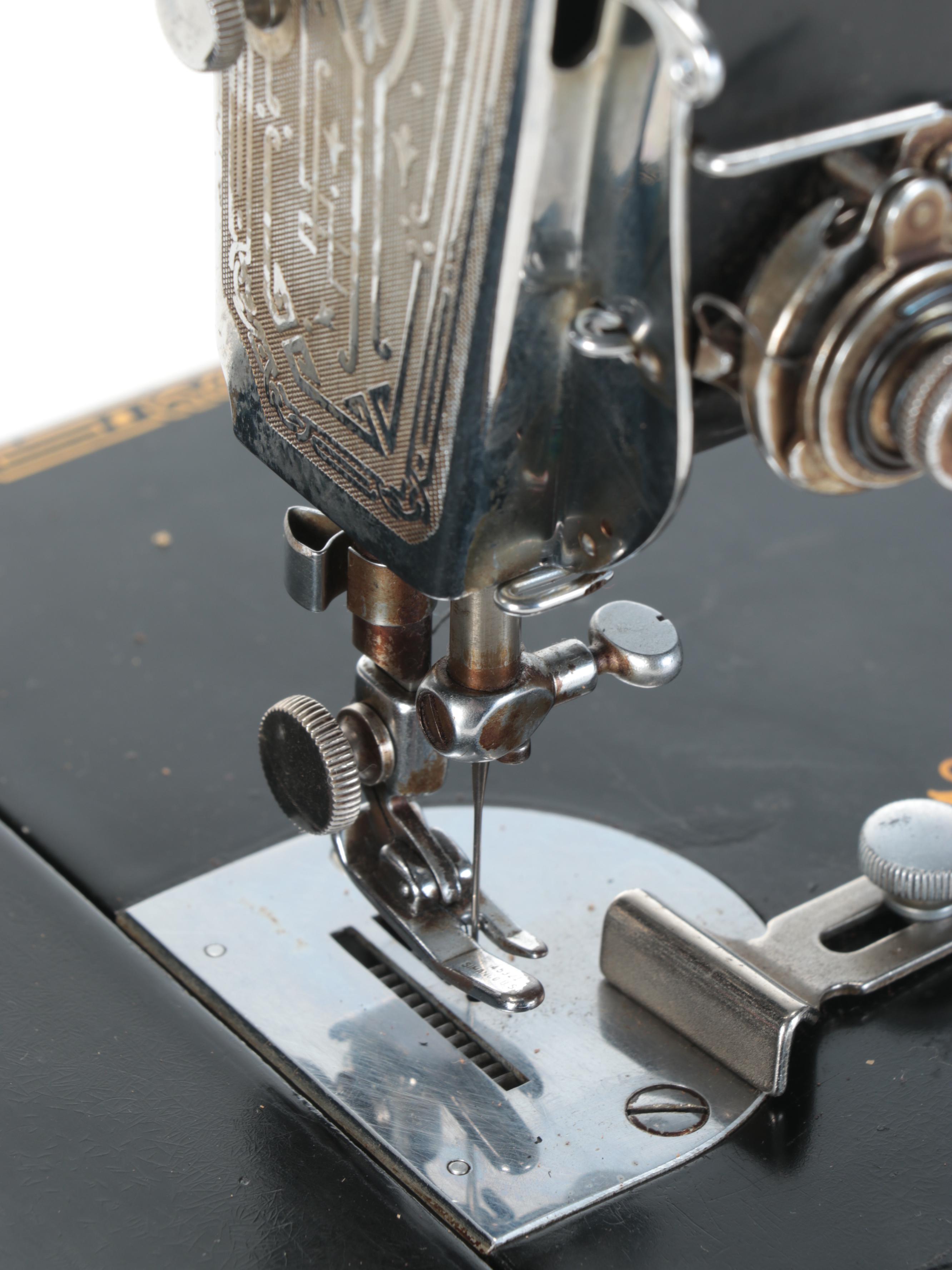 Singer Sewing Machine with Accessories, 1935