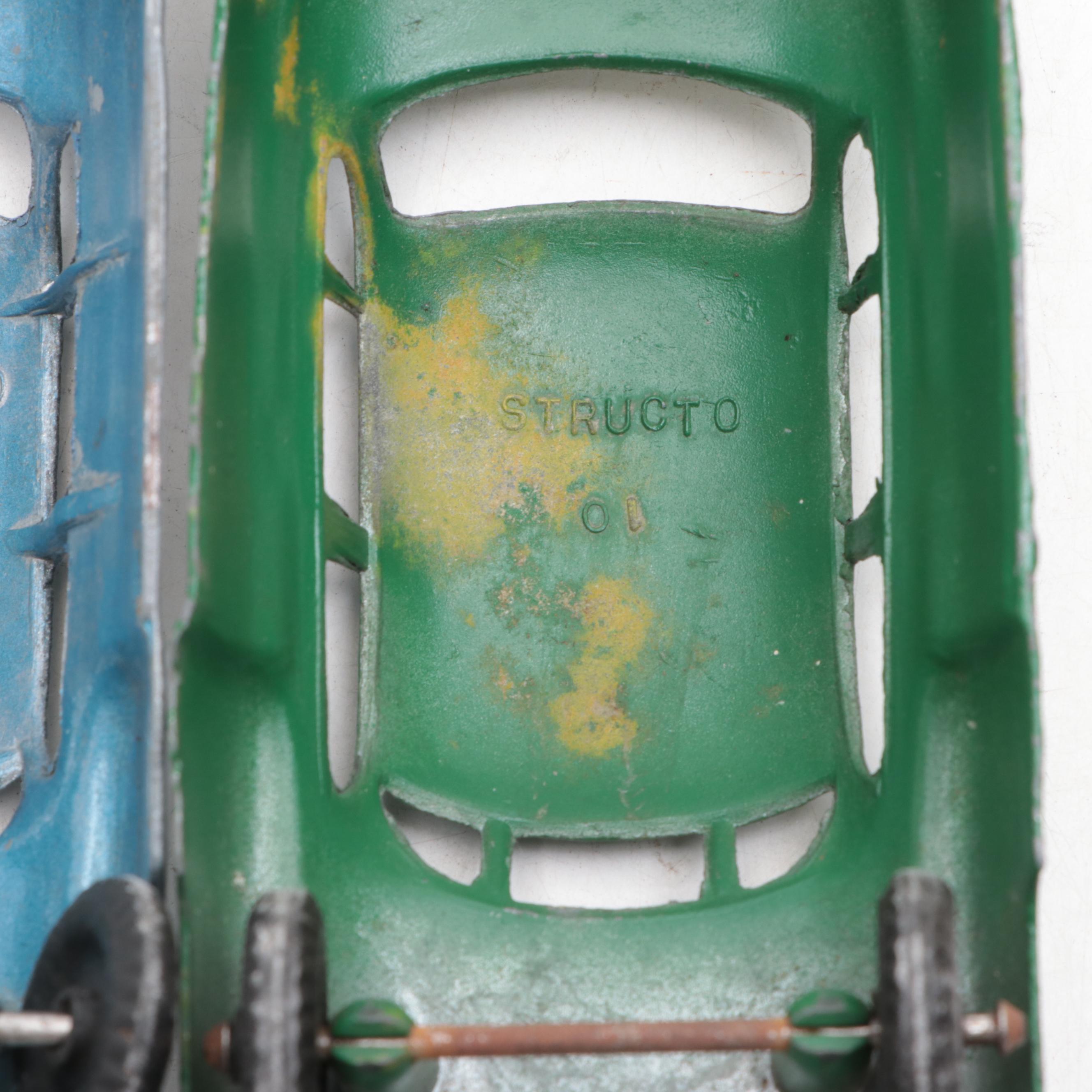 Structo Pressed Steel Auto Carrier Toy Car Transporter, 1960s