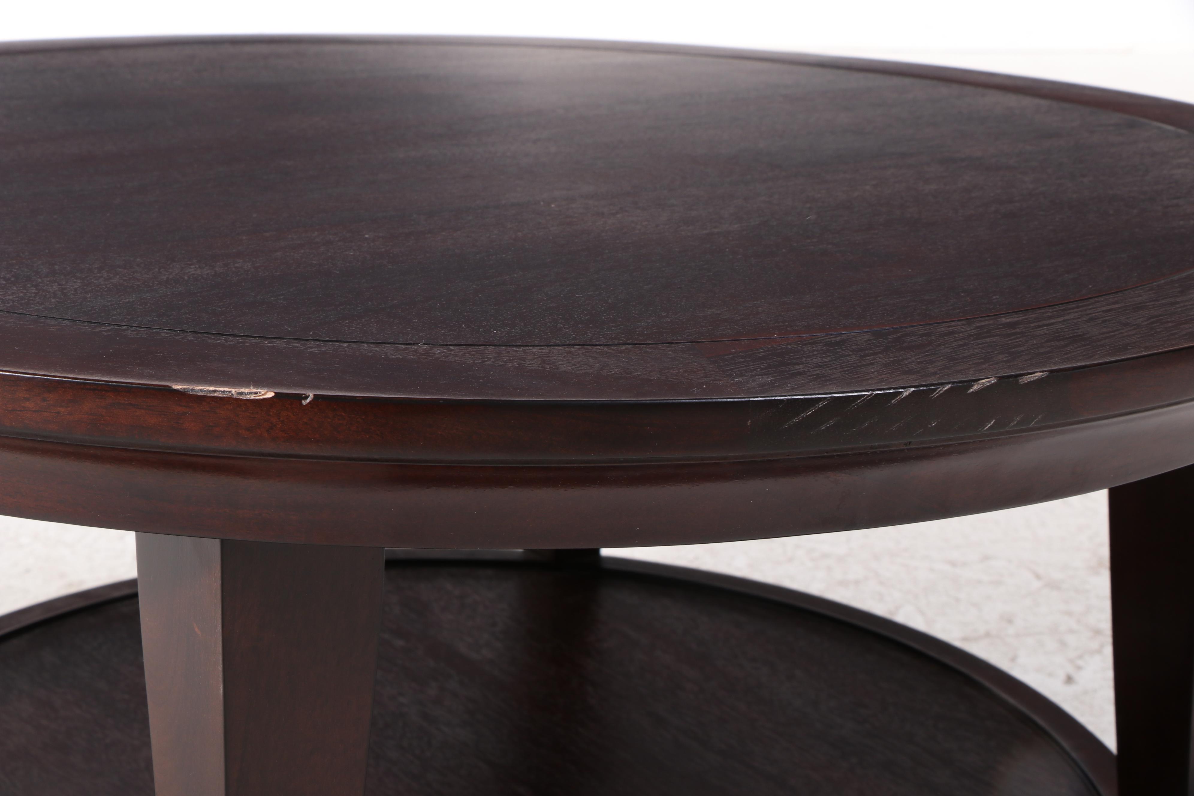 Pottery Barn "Metropolitan" Two-Tier Coffee Table