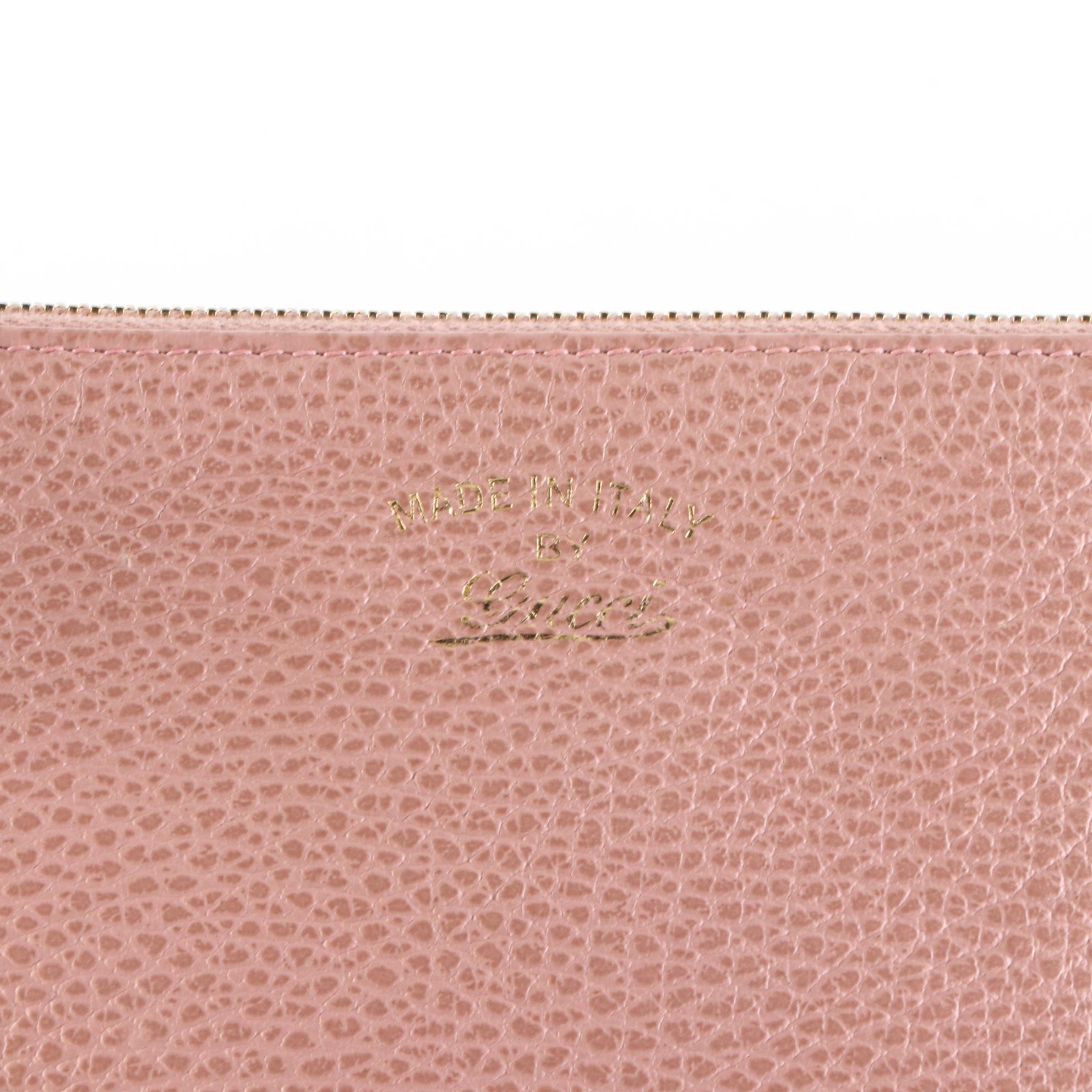 Gucci Zip Clutch/Pouch in Grain Leather